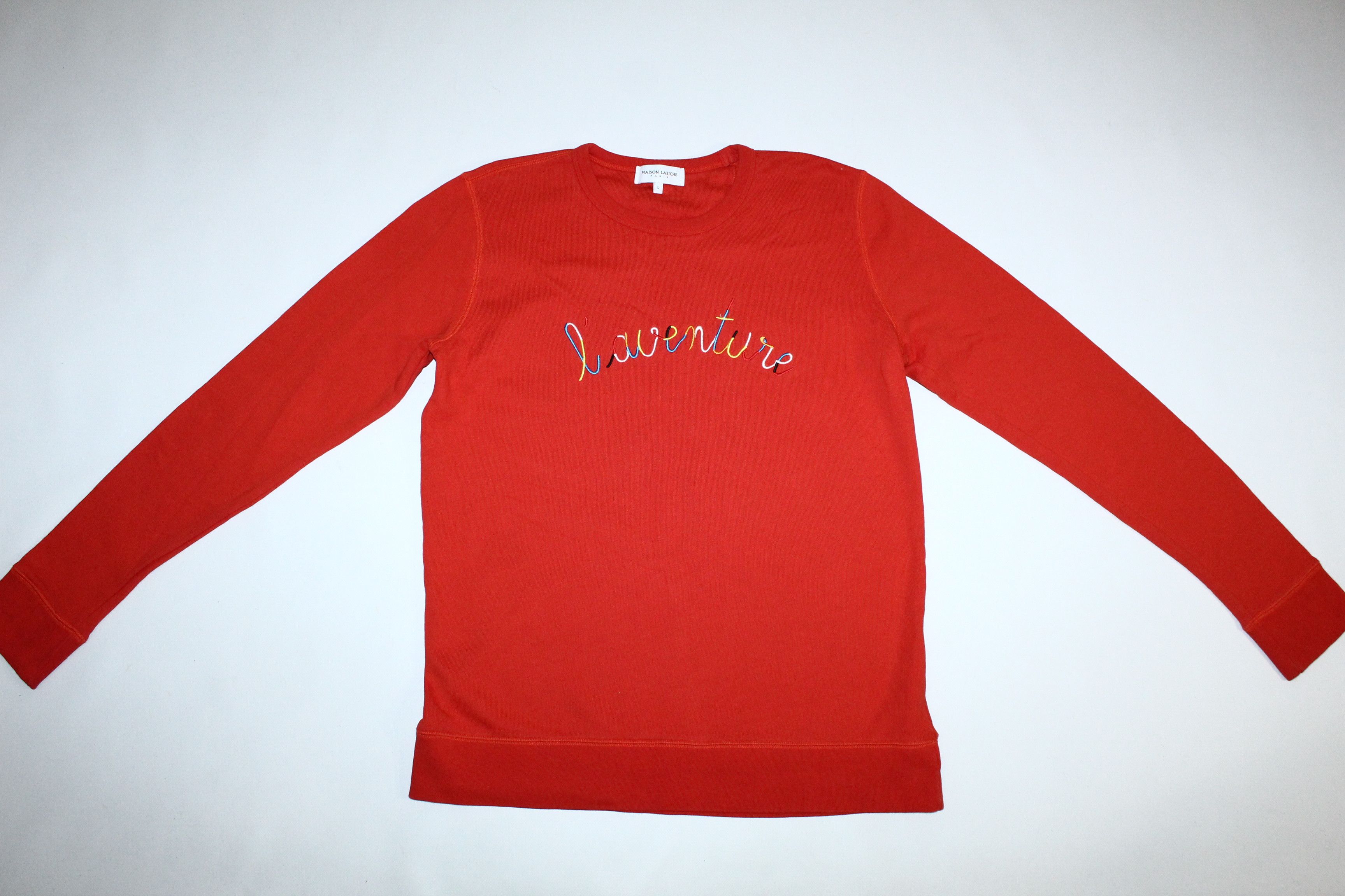 Maison Labiche 💥 MAISON LABICHE Paris Logo L'Aventure Sweatshirt Size US L / EU 52-54 / 3 - 8 Thumbnail