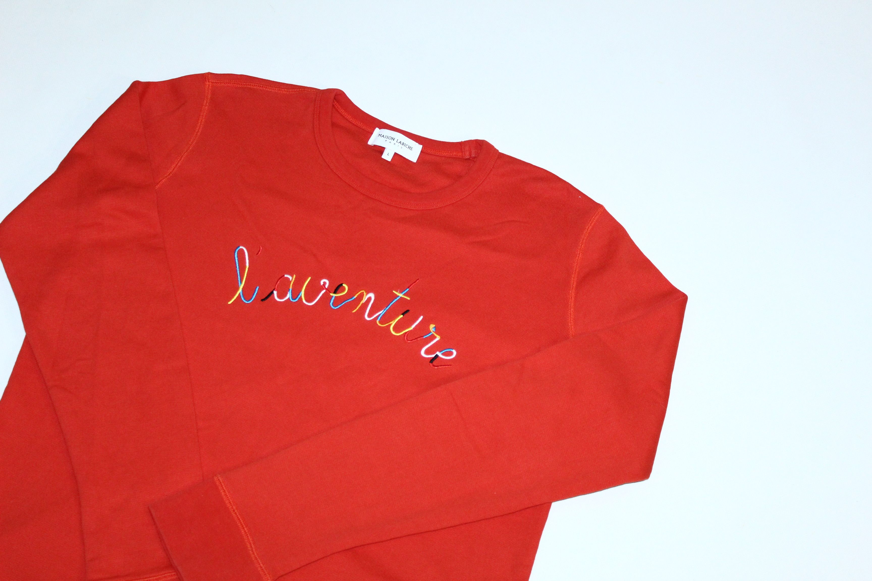 Maison Labiche 💥 MAISON LABICHE Paris Logo L'Aventure Sweatshirt Size US L / EU 52-54 / 3 - 3 Thumbnail