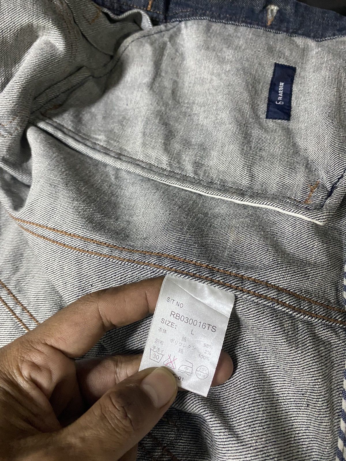 Japanese Brand Japanese Rageblue Denim Type 3 Truckers Jacket Size US L / EU 52-54 / 3 - 6 Thumbnail