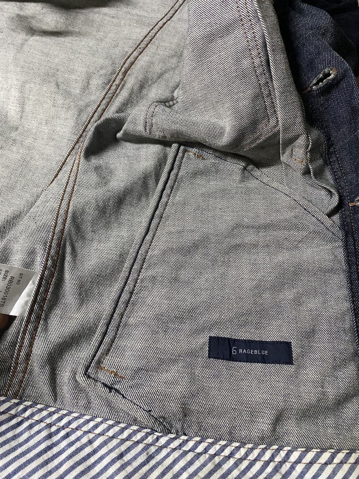 Japanese Brand Japanese Rageblue Denim Type 3 Truckers Jacket Size US L / EU 52-54 / 3 - 5 Thumbnail