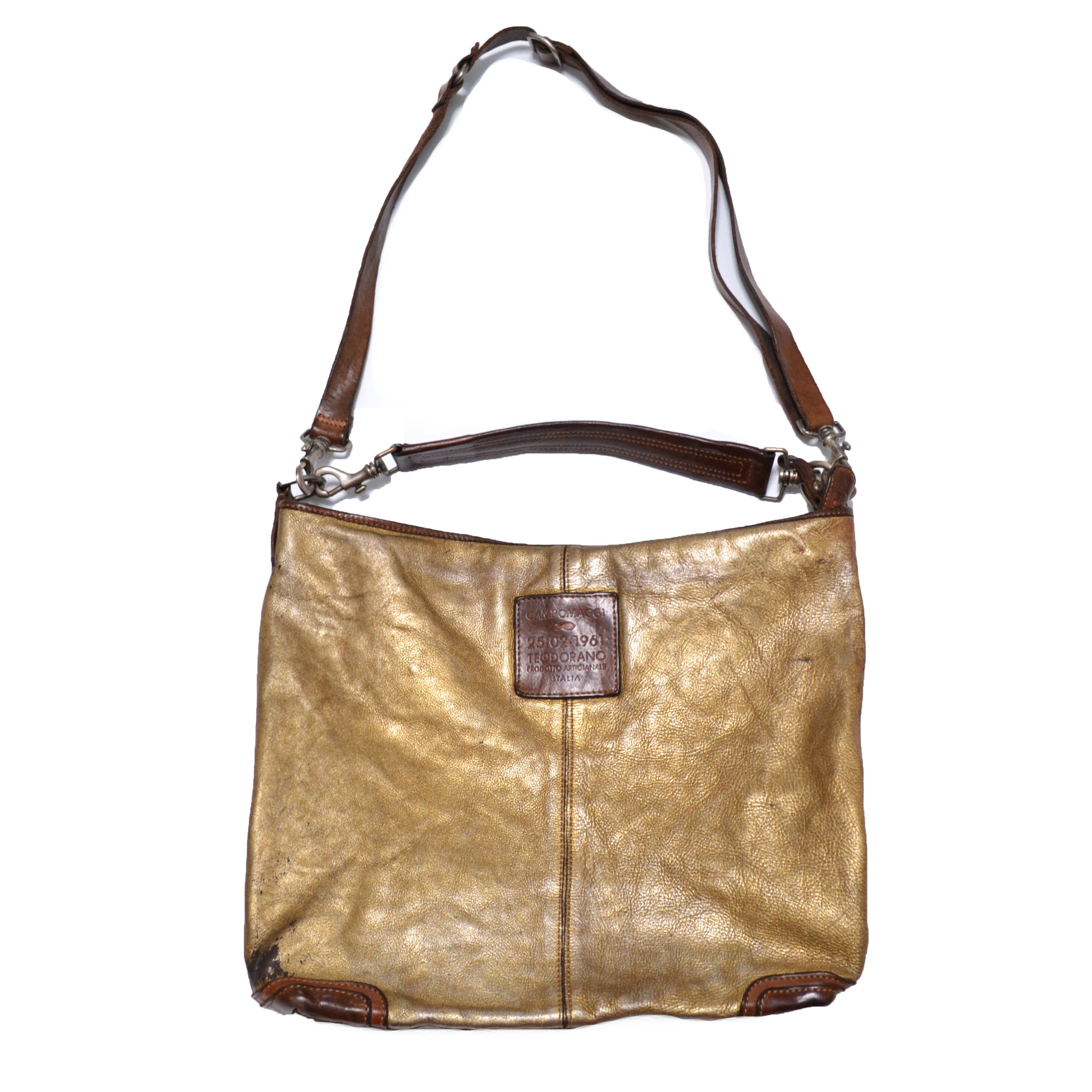 Campomaggi Teodorano 100% Leather Gold Bag