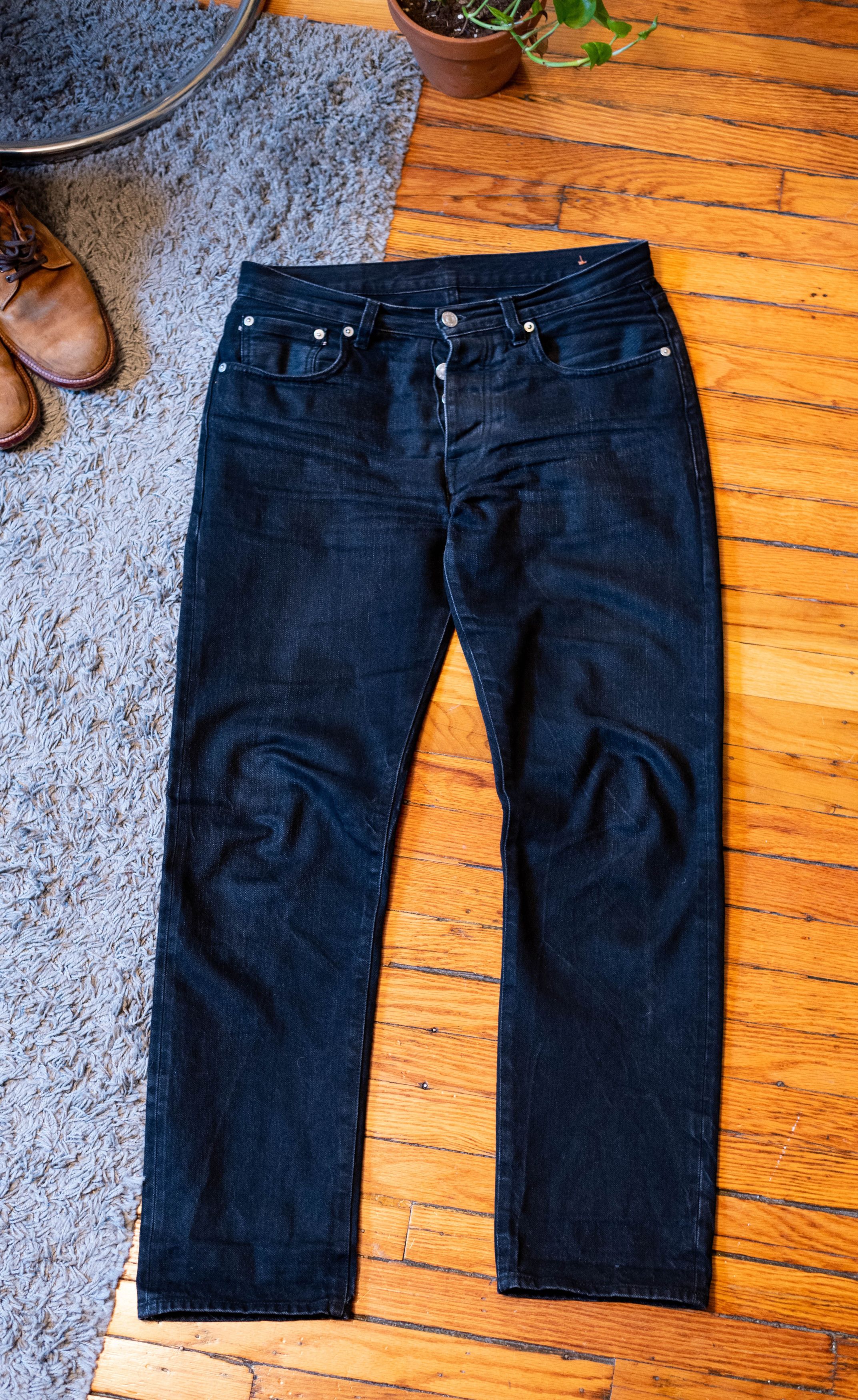 Fortela Fortela Grey Black Selvedge John Jeans Denim 30 x 30 Size US 30 / EU 46 - 1 Thumbnail