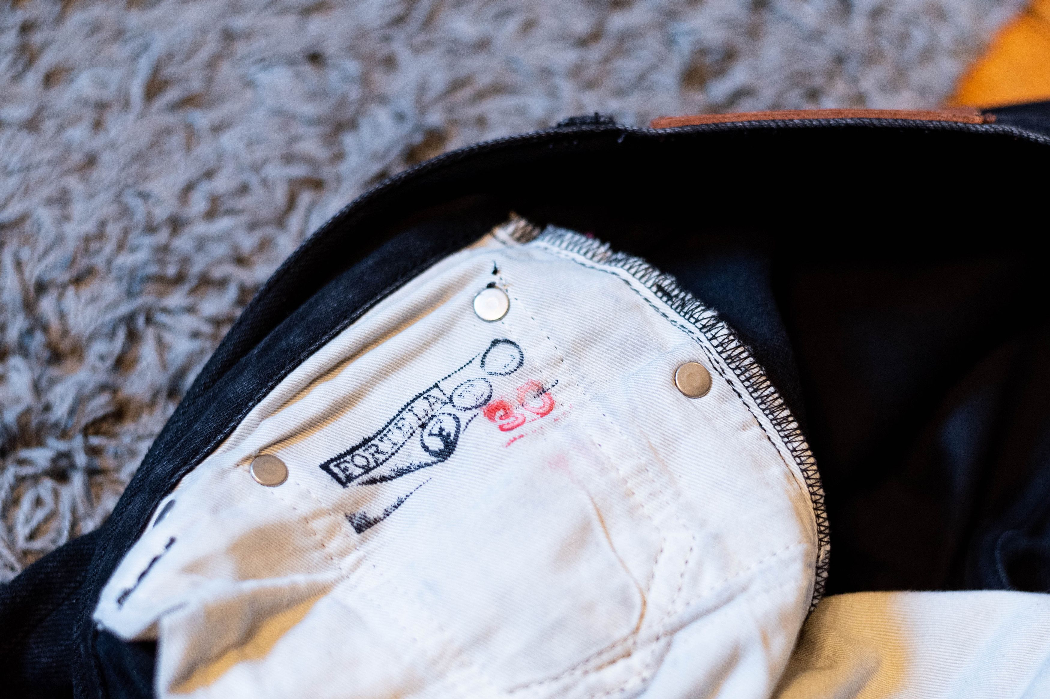 Fortela Fortela Grey Black Selvedge John Jeans Denim 30 x 30 Size US 30 / EU 46 - 6 Thumbnail