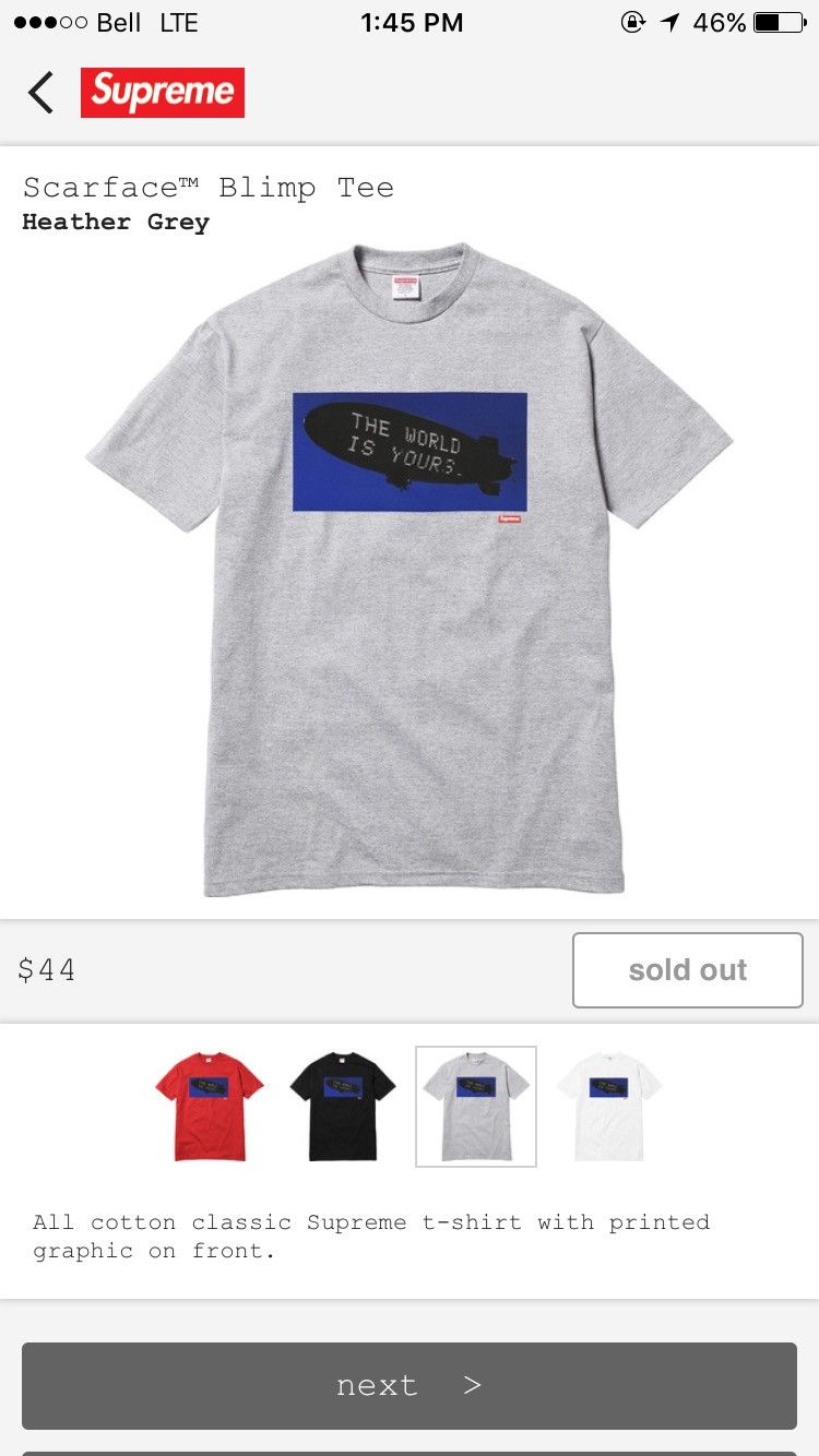 Scarface best sale blimp tee