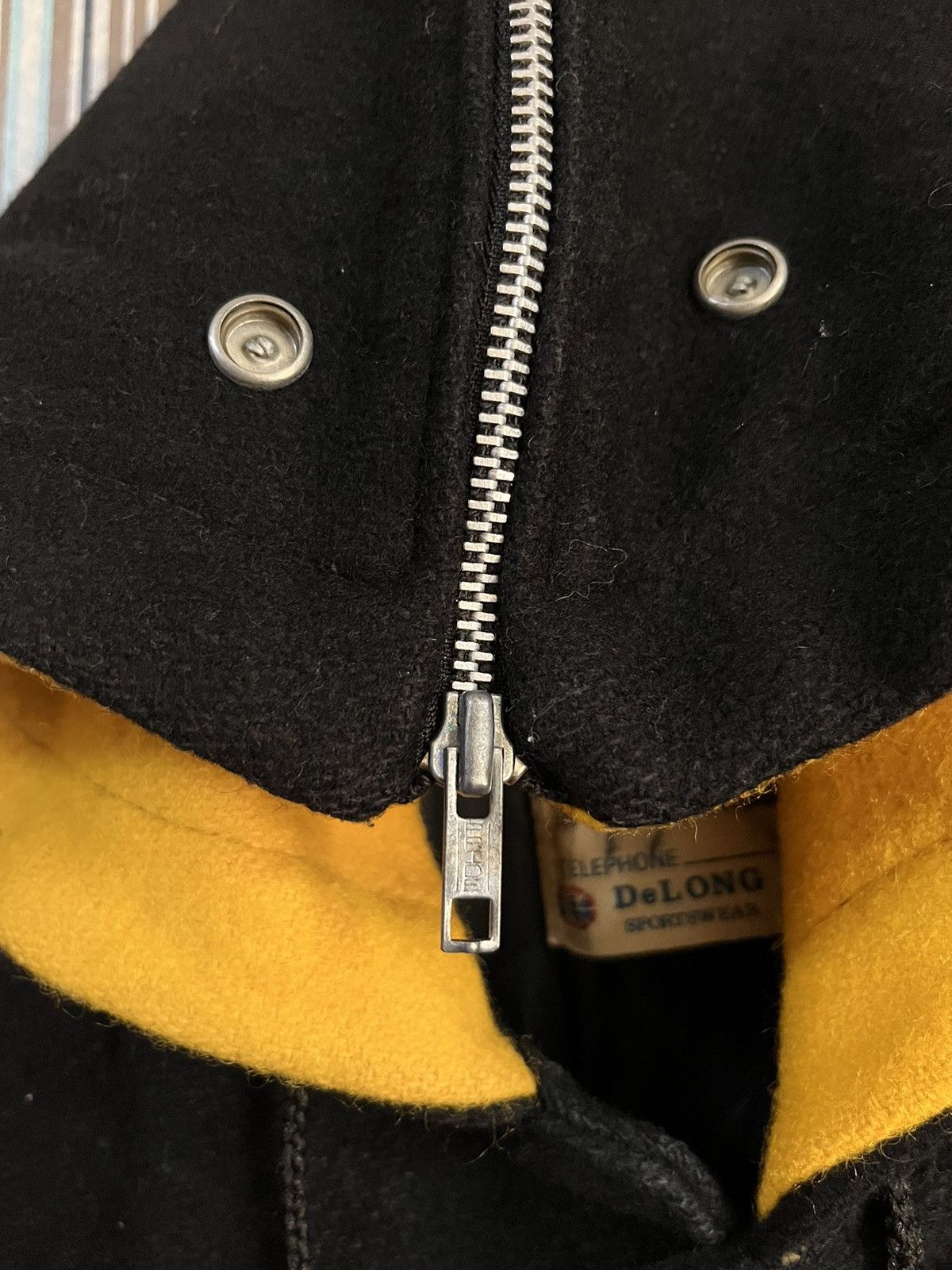 Delong 1990s delong hoodies sportswear letterman #C4 Size US M / EU 48-50 / 2 - 6 Thumbnail