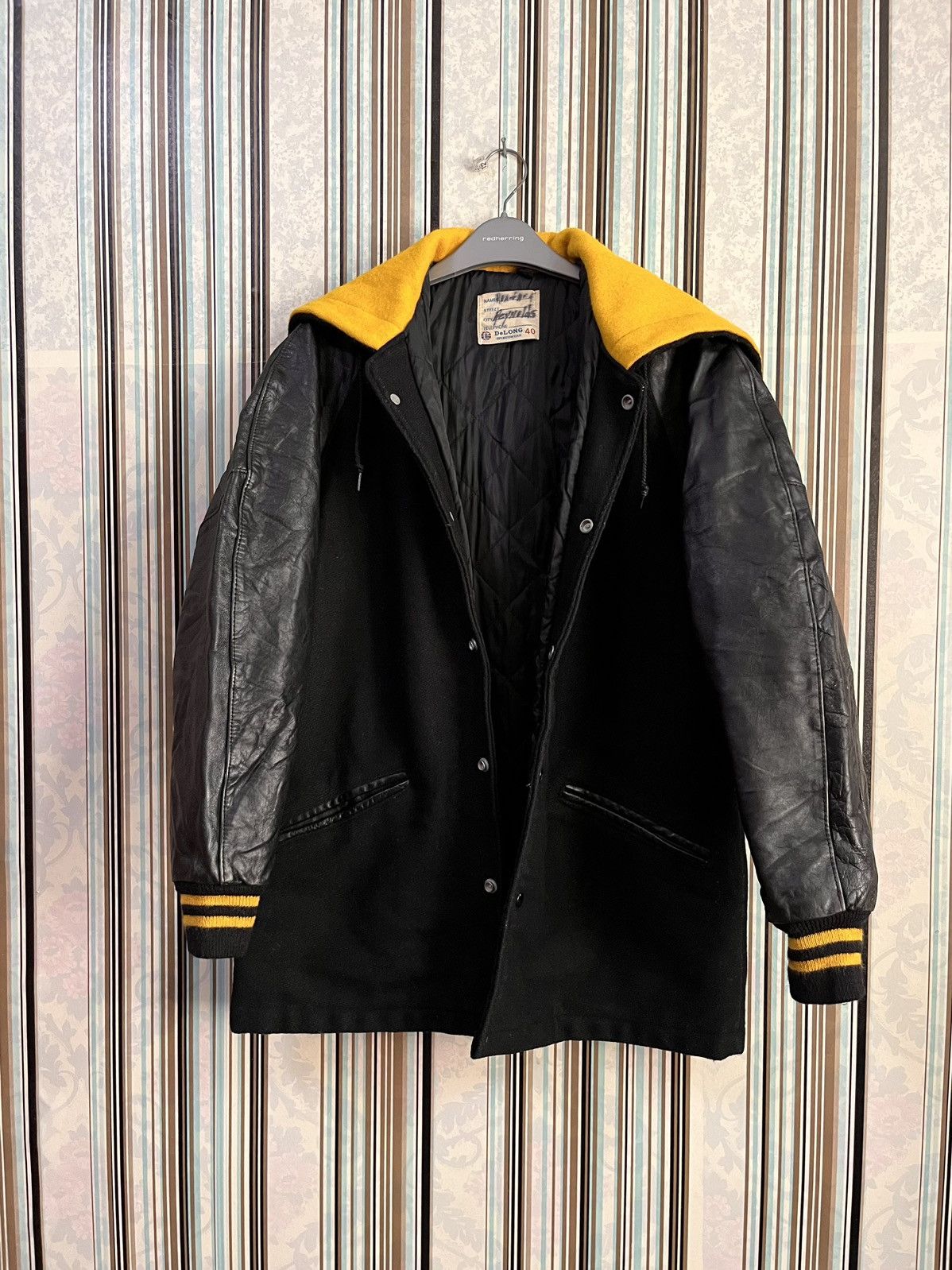 Delong 1990s delong hoodies sportswear letterman #C4 Size US M / EU 48-50 / 2 - 3 Thumbnail