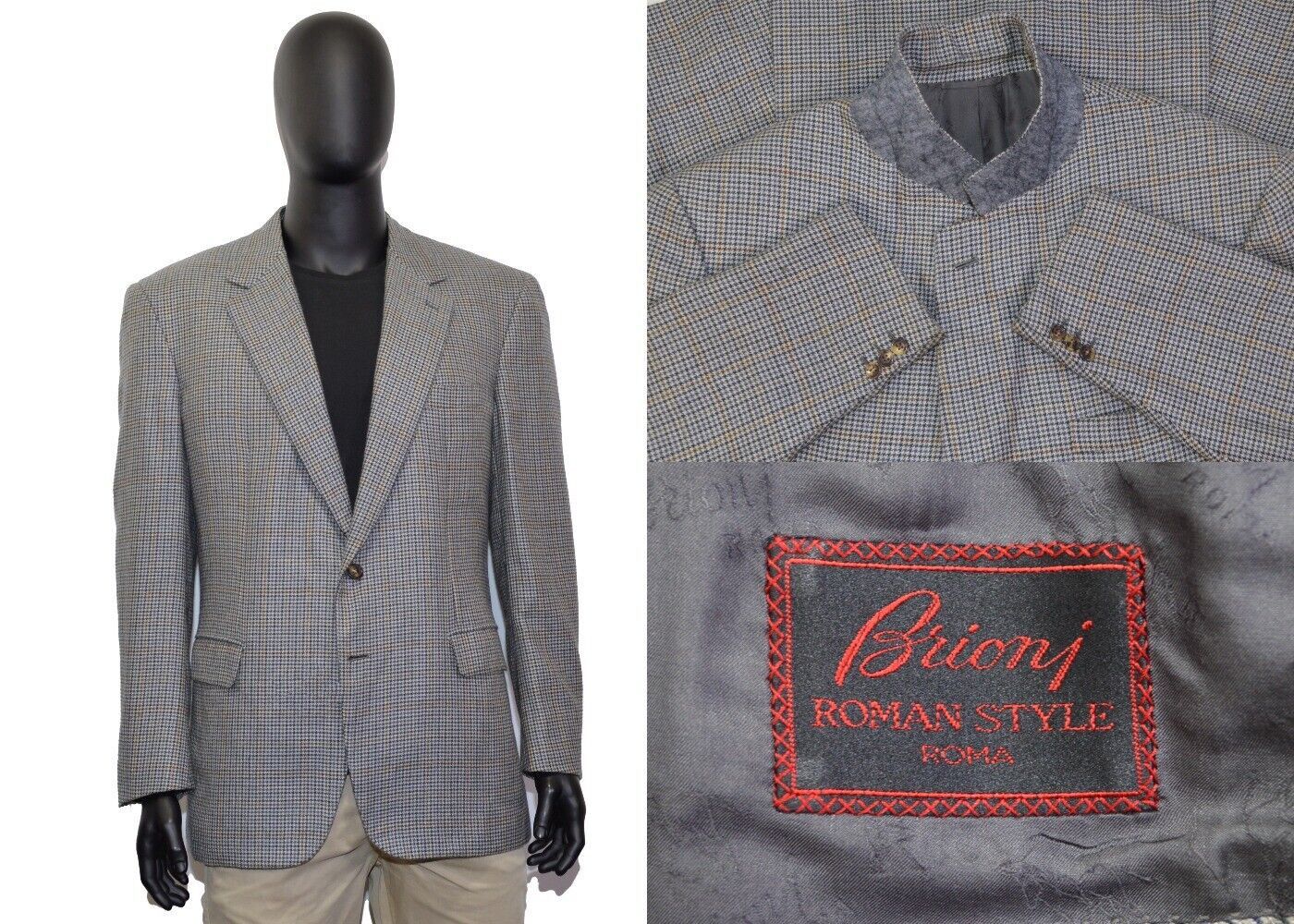 Blazer Brioni Homme 100% Lin - Taille IT 52 (US 42/L) - Beige - Occasion Très Bon état