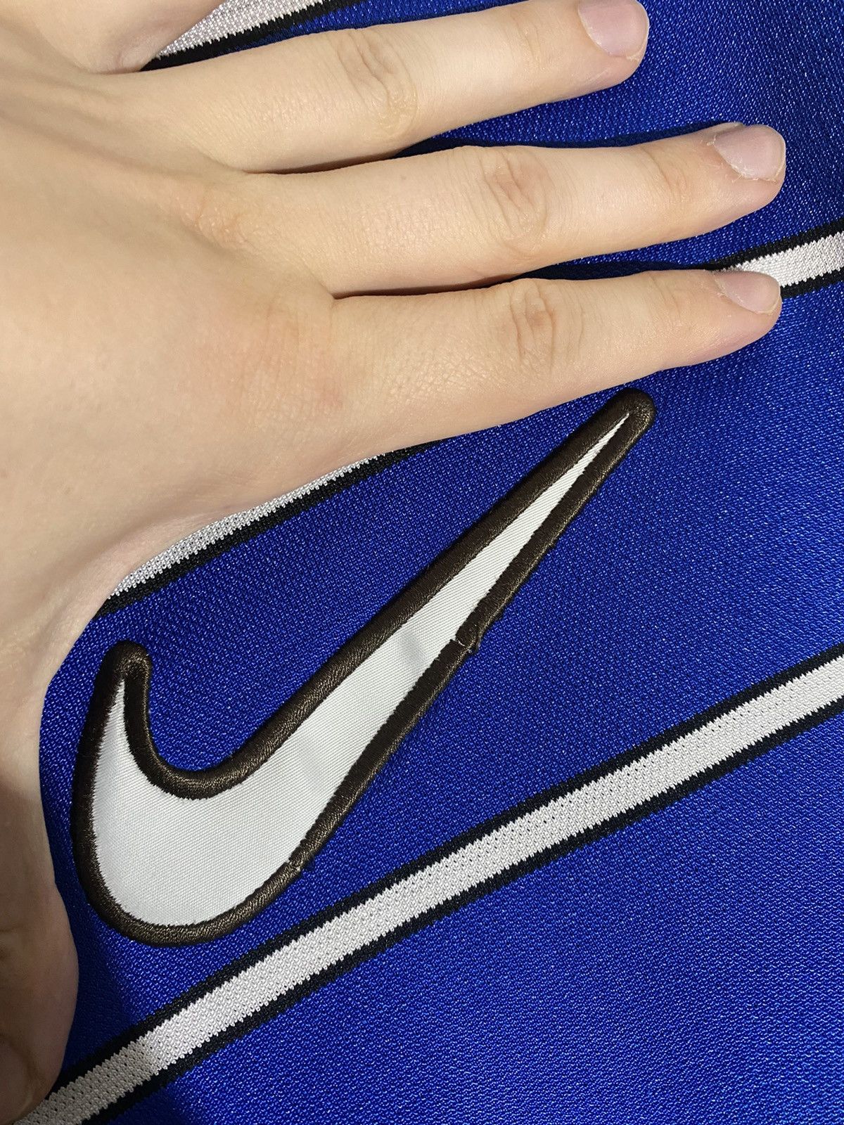 Nike Vintage Nike Striped Center Swoosh T-Shirt Size US XL / EU 56 / 4 - 3 Thumbnail