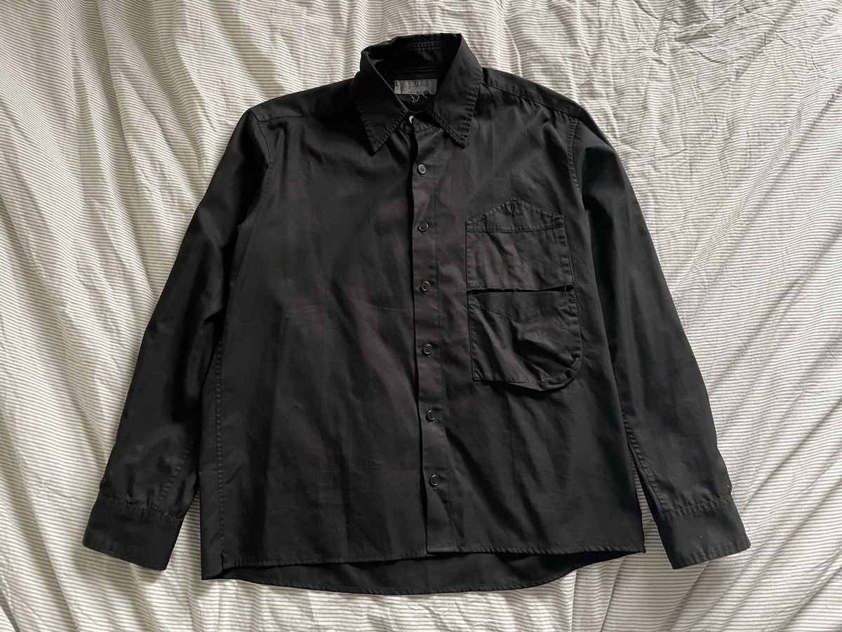 Yohji Yamamoto YYPH black double pocket shirt | Grailed