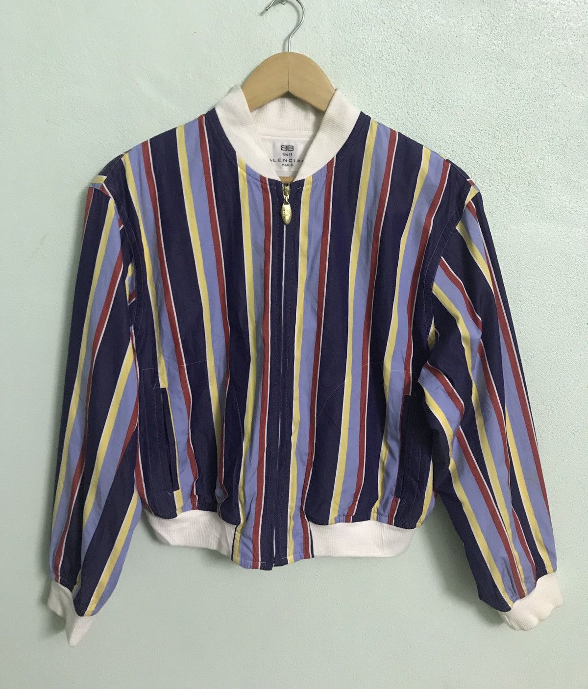 Balenciaga Balenciaga Golf Multicolor Stripe Jacket Size US M / EU 48-50 / 2 - 2 Thumbnail