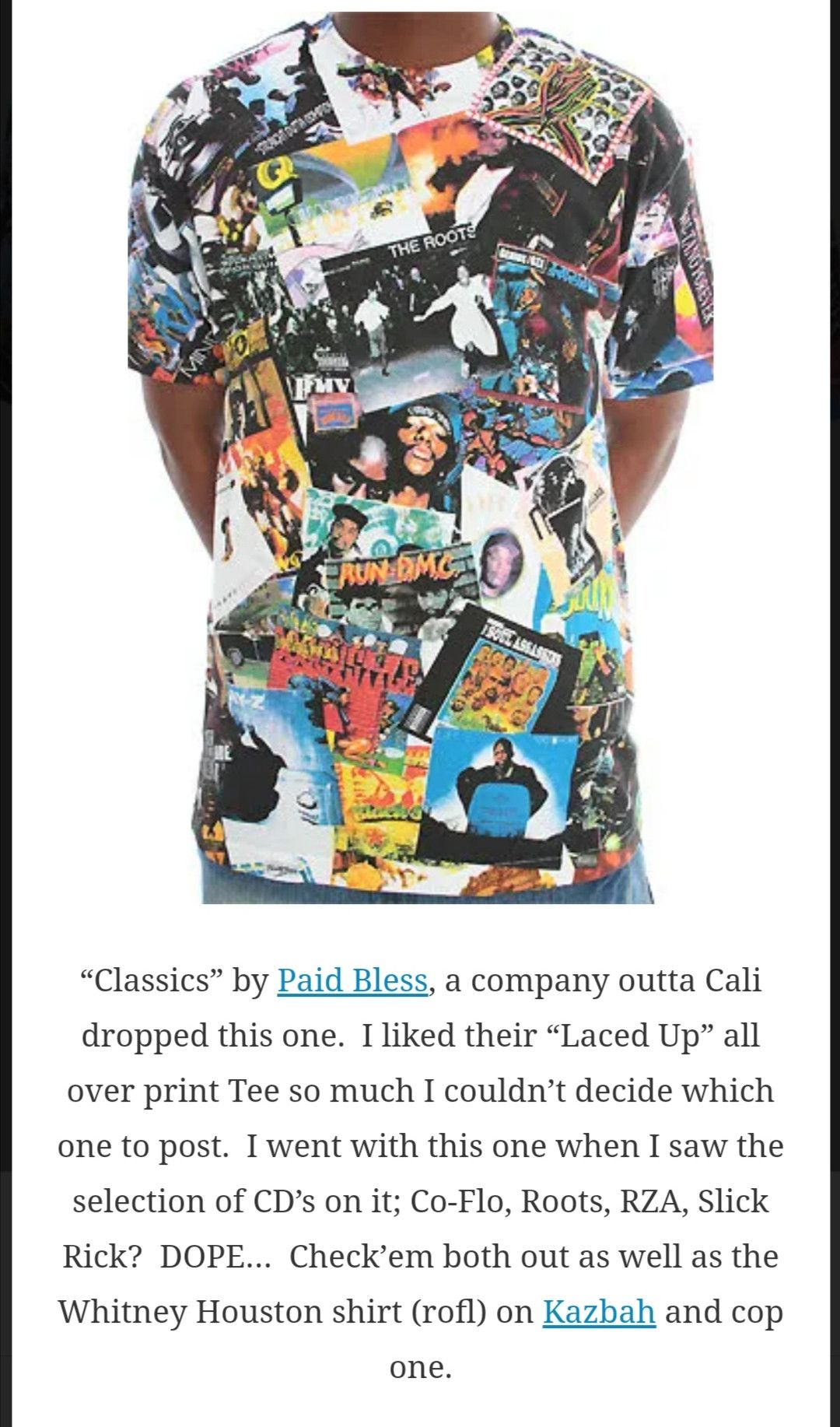 If Six Was Nine × Rap Tees × Vintage Vintage 90s Paid bless Tee full print Size US M / EU 48-50 / 2 - 17 Thumbnail
