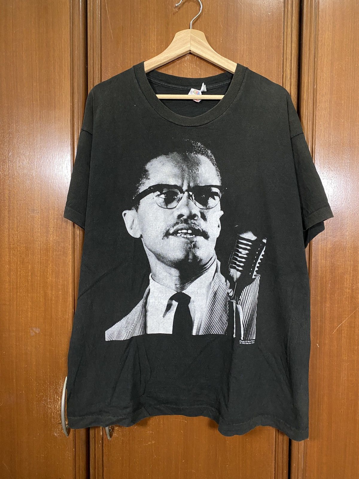 Vintage Vintage Malcolm X 1992 Portrait Tee Size US XL / EU 56 / 4 - 1 Thumbnail