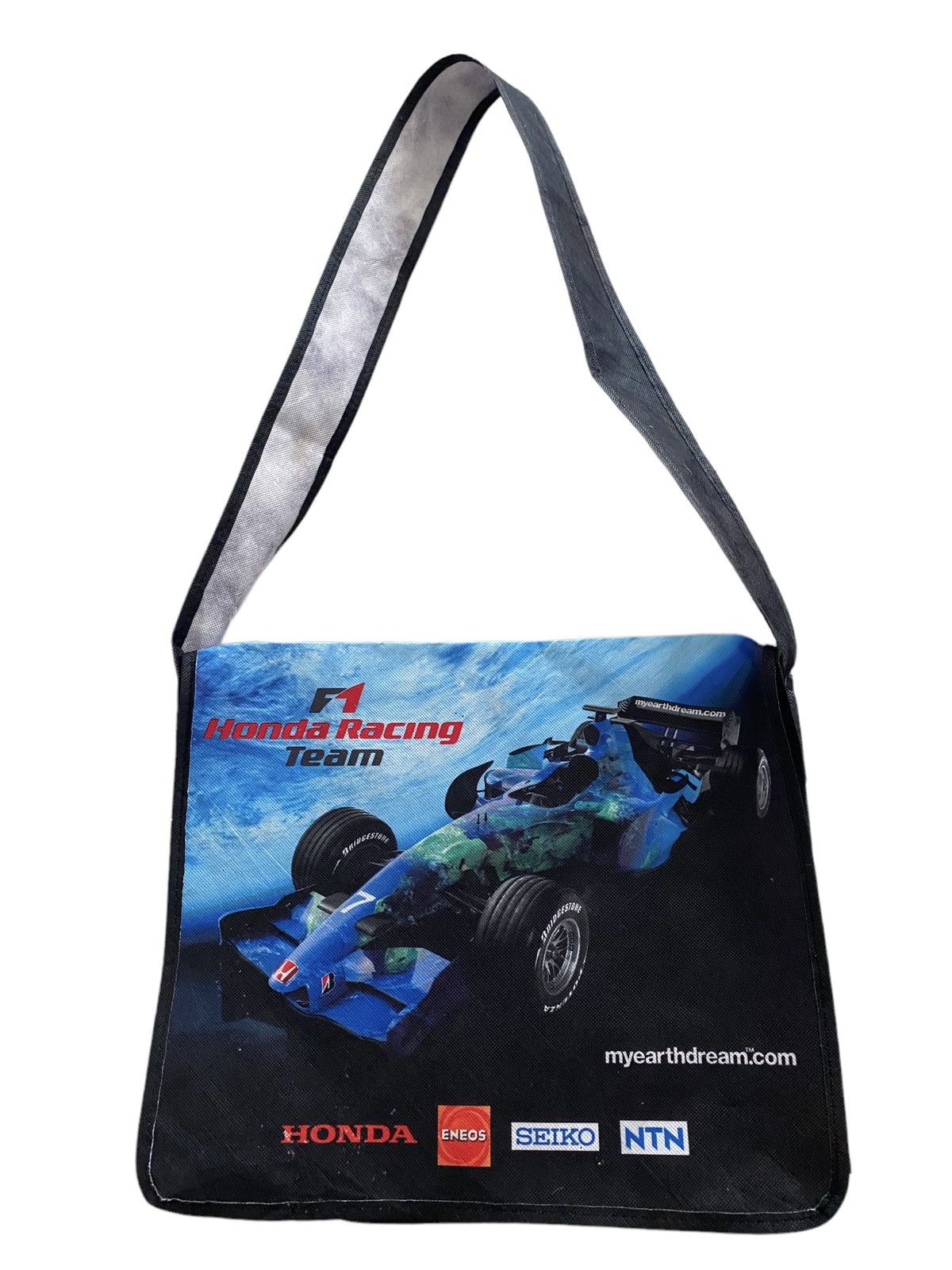image of Vintage Shoulder Bag F1 Honda Racing Team in Black, Men's