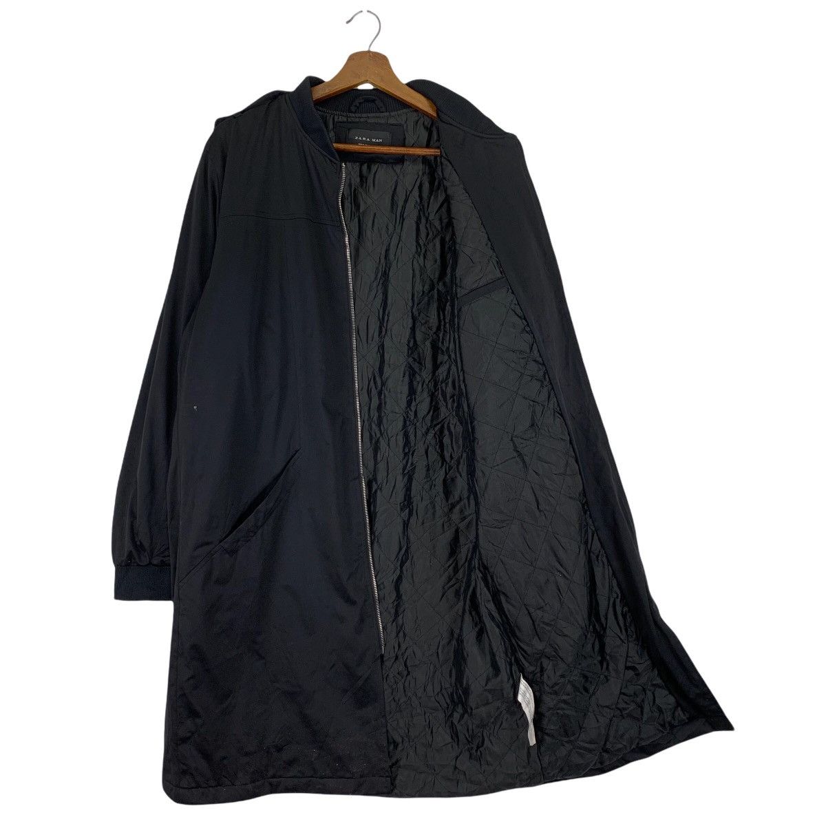 Zara Vintage 90s Zara Man Trench Jacket Size US XL / EU 56 / 4 - 4 Thumbnail