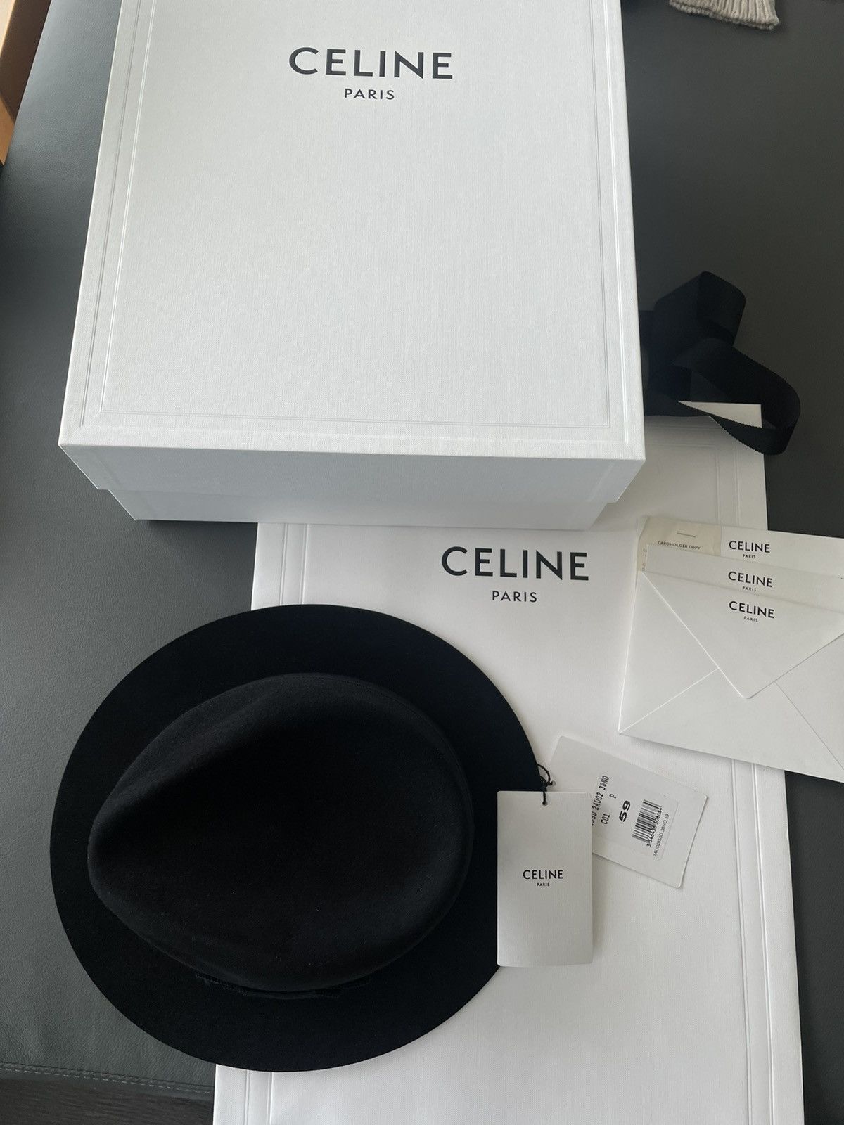 🐰 🐇 Brand New Celine by Hedi Slimane Runway Tux Hat