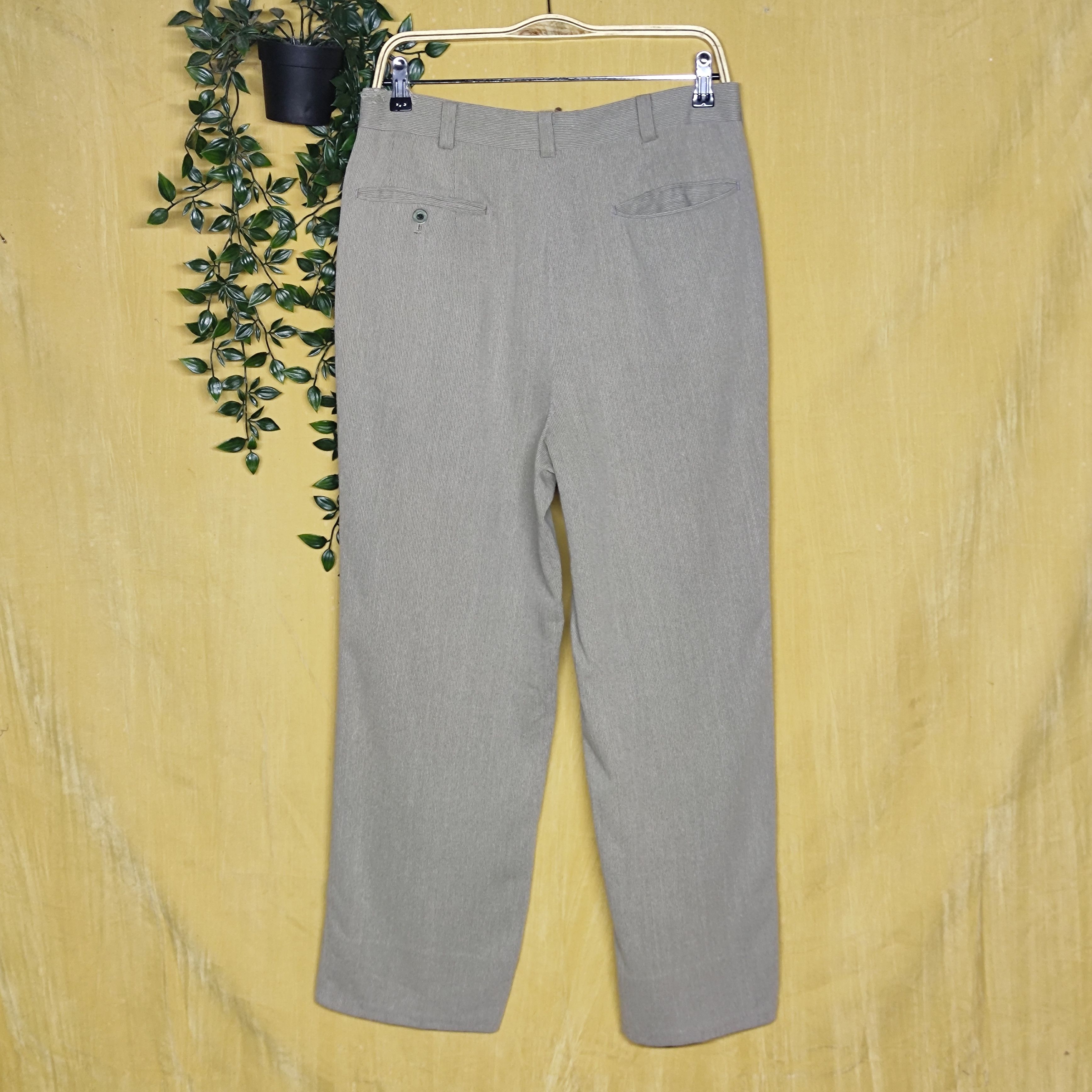 90s balenciaga wool slacks beige 日本製 91 BALENCIAGA(バレンシアガ) FLATGROUND ロゴ ダブルタグニット