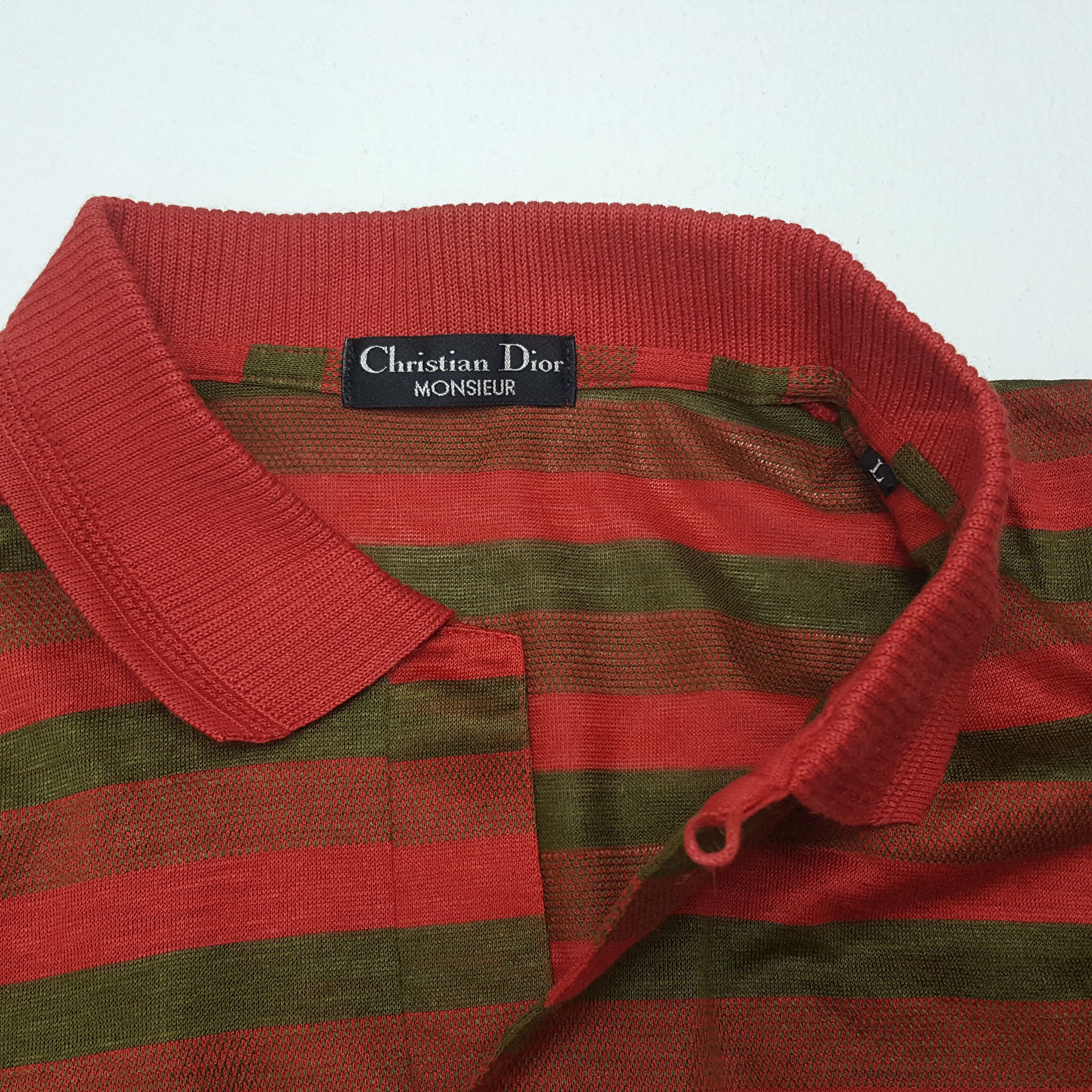 Vintage Christian Dior Monsieur Striped Collar Shirt