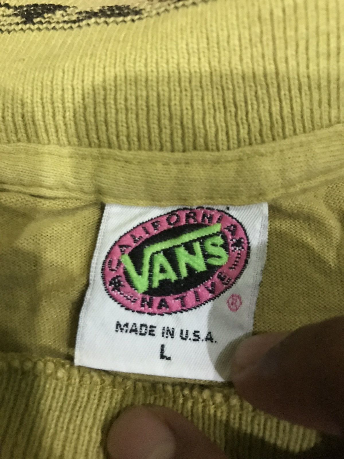 Vans × Vintage Vintage 90s Vans Long Sleeve Crewneck Shirt Size US L / EU 52-54 / 3 - 5 Thumbnail