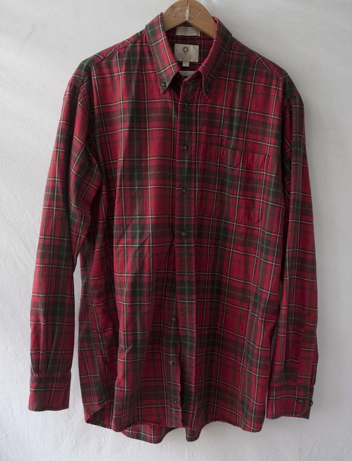 Viyella Viyella Shirt Flannel Red Plaid Made in Canada Size L | Grailed