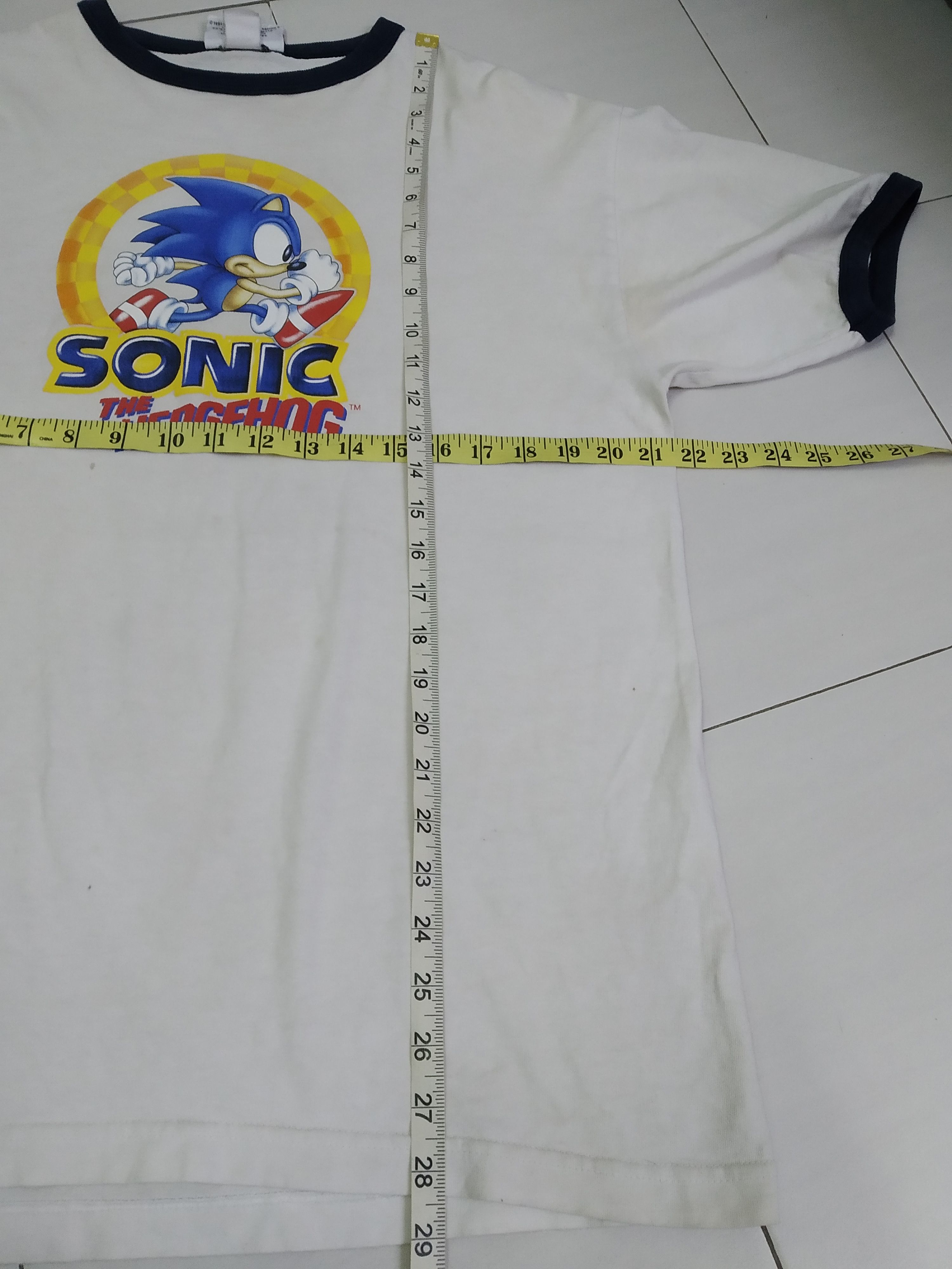 Cartoon Network Ringer Super Sonic The Hedgehog Size US L / EU 52-54 / 3 - 10 Thumbnail