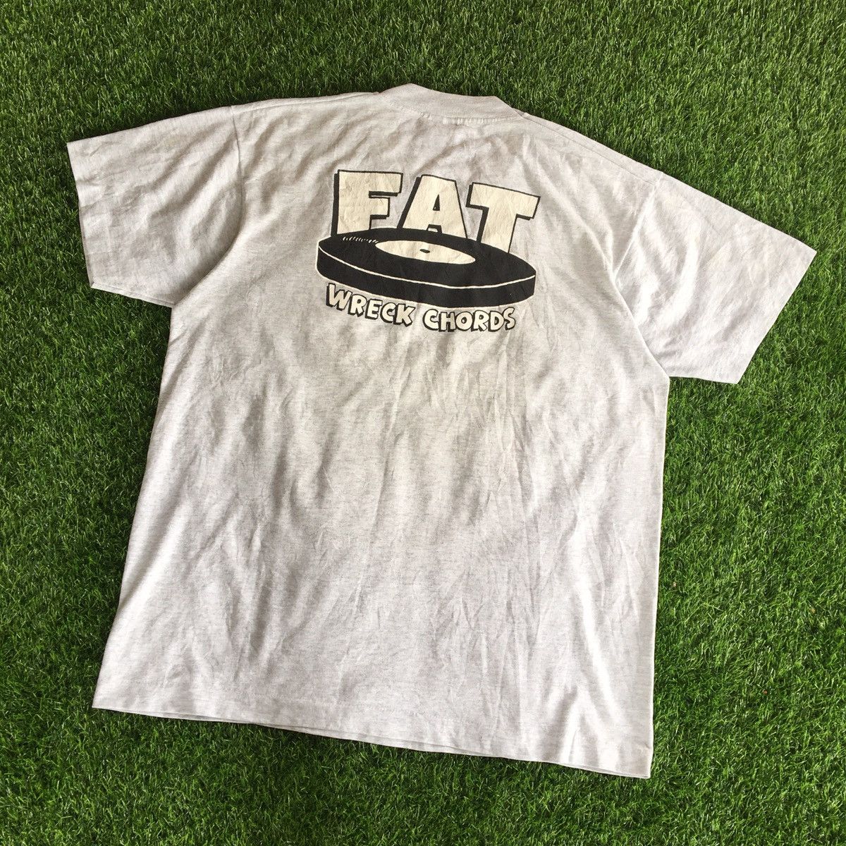 Band Tees × Vintage RARE‼️Vintage 1993 NOFX FAT WRECK CHORDS Band T-shirt Size US L / EU 52-54 / 3 - 7 Thumbnail