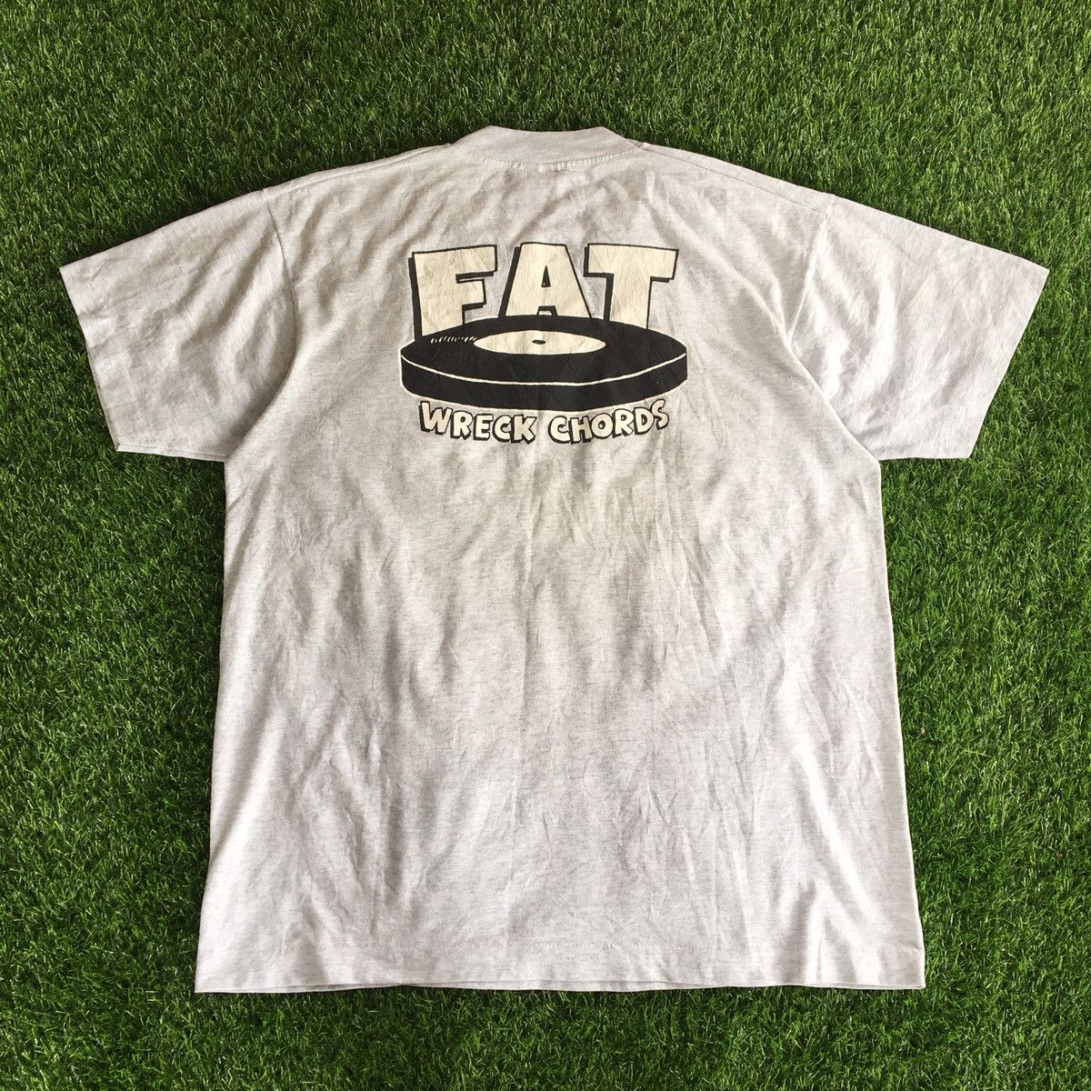 Band Tees × Vintage RARE‼️Vintage 1993 NOFX FAT WRECK CHORDS Band T-shirt Size US L / EU 52-54 / 3 - 6 Thumbnail