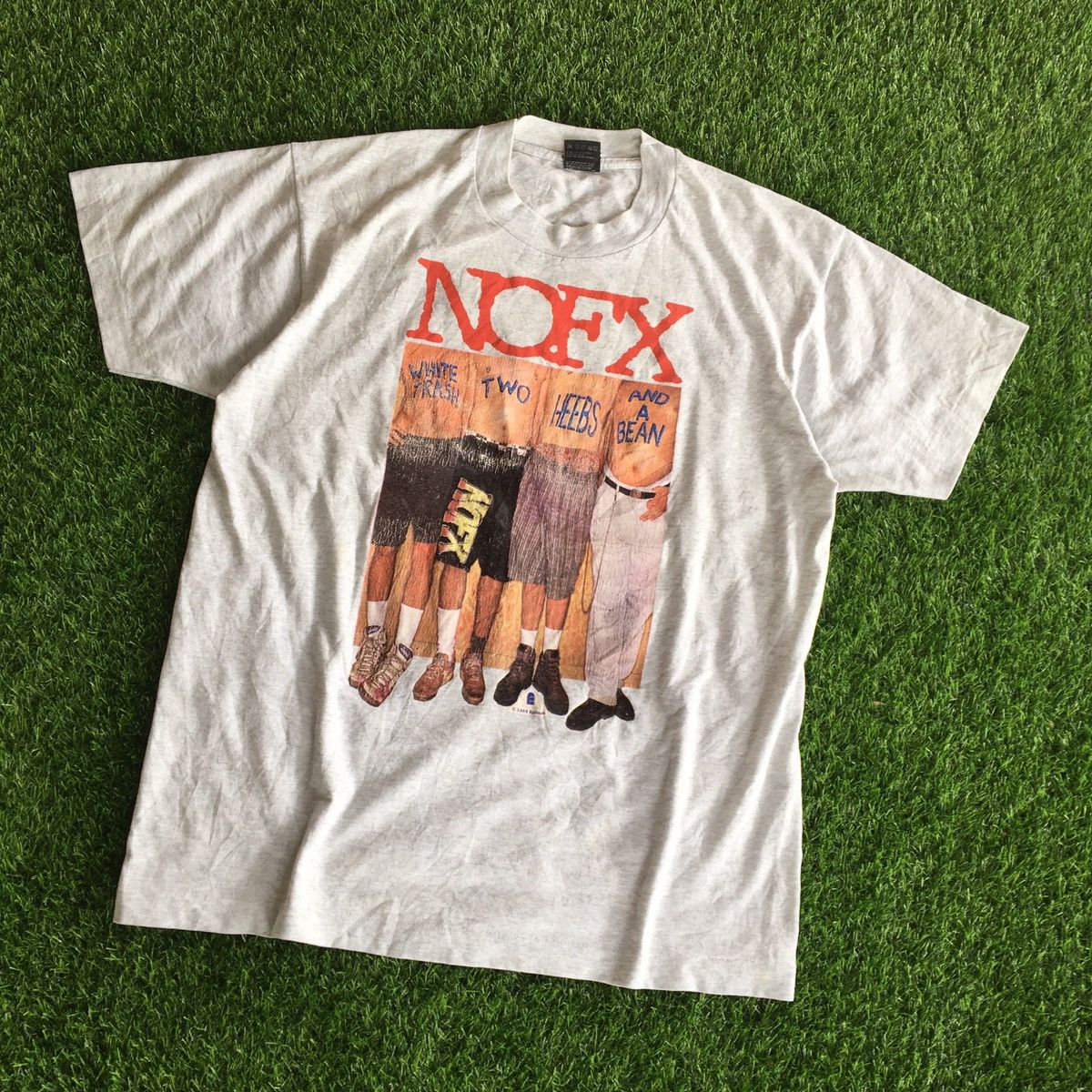 Band Tees × Vintage RARE‼️Vintage 1993 NOFX FAT WRECK CHORDS Band T-shirt Size US L / EU 52-54 / 3 - 2 Thumbnail