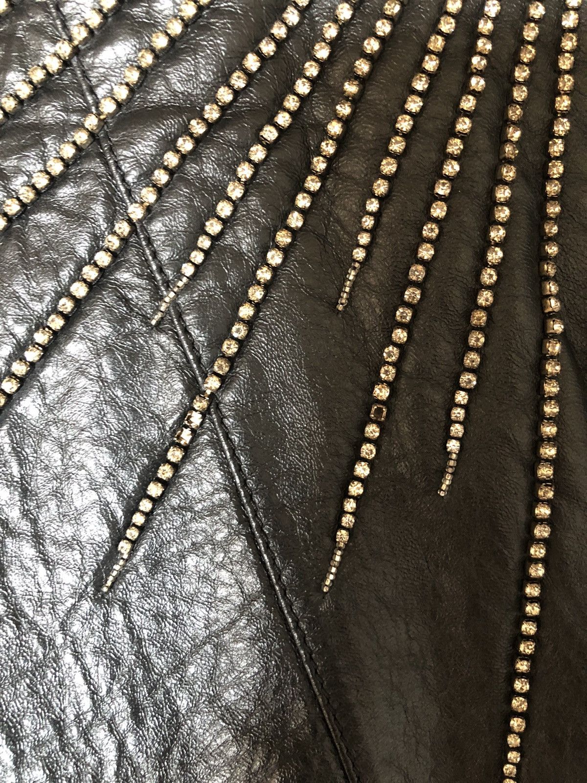 Hedi Slimane × Saint Laurent Paris Saint Laurent Fw16 crystal explosion leather bomber Size US L / EU 52-54 / 3 - 7 Thumbnail