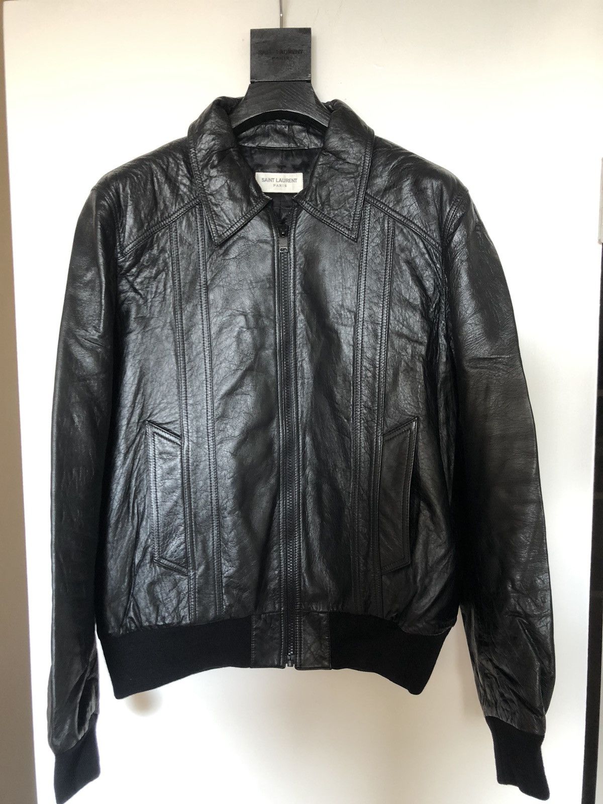 Hedi Slimane × Saint Laurent Paris Saint Laurent Fw16 crystal explosion leather bomber Size US L / EU 52-54 / 3 - 3 Thumbnail
