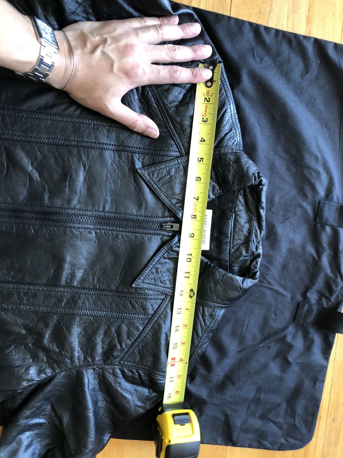 Hedi Slimane × Saint Laurent Paris Saint Laurent Fw16 crystal explosion leather bomber Size US L / EU 52-54 / 3 - 12 Thumbnail