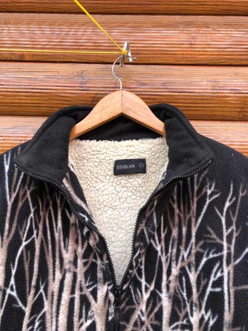 Other Vintage Animal WOLF Fleece Jacket Size US XL / EU 56 / 4 - 4 Thumbnail
