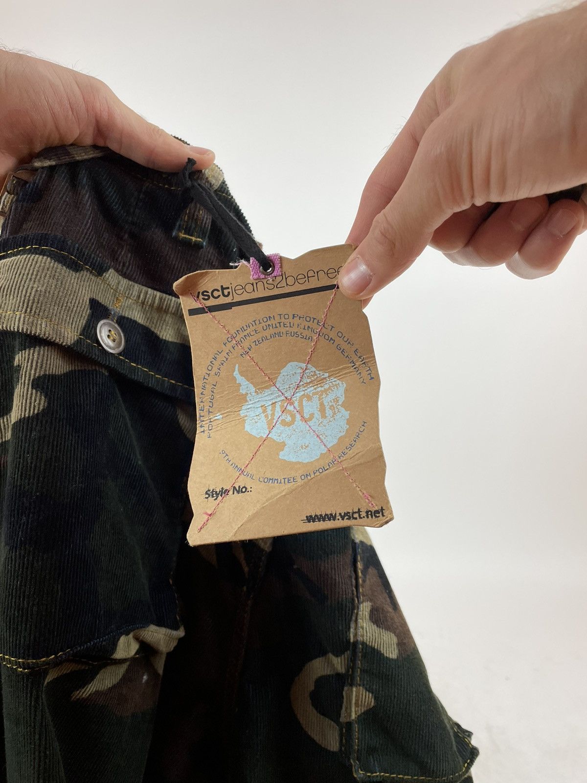 Other VSCT Camouflage Velvet corduroy cargo pants multi pockets Size US 34 / EU 50 - 15 Thumbnail