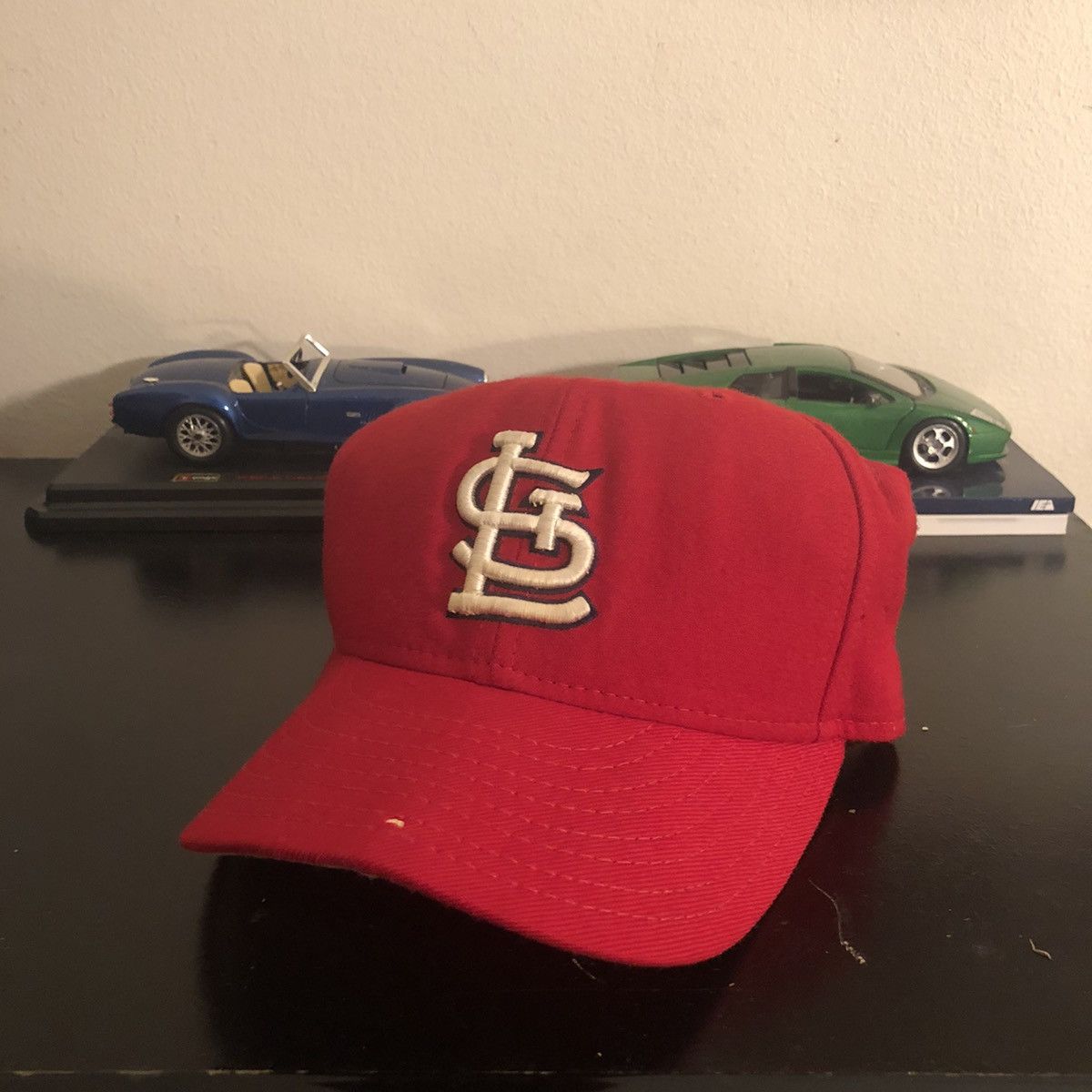 New Era × Vintage Vintage St. Louis Cardinals New Era Diamond Wool Fitted Hat Size ONE SIZE - 1 Thumbnail