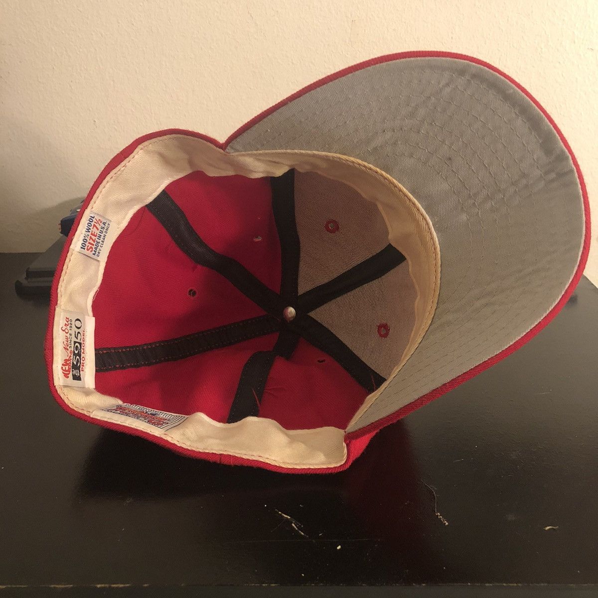 New Era × Vintage Vintage St. Louis Cardinals New Era Diamond Wool Fitted Hat Size ONE SIZE - 4 Thumbnail