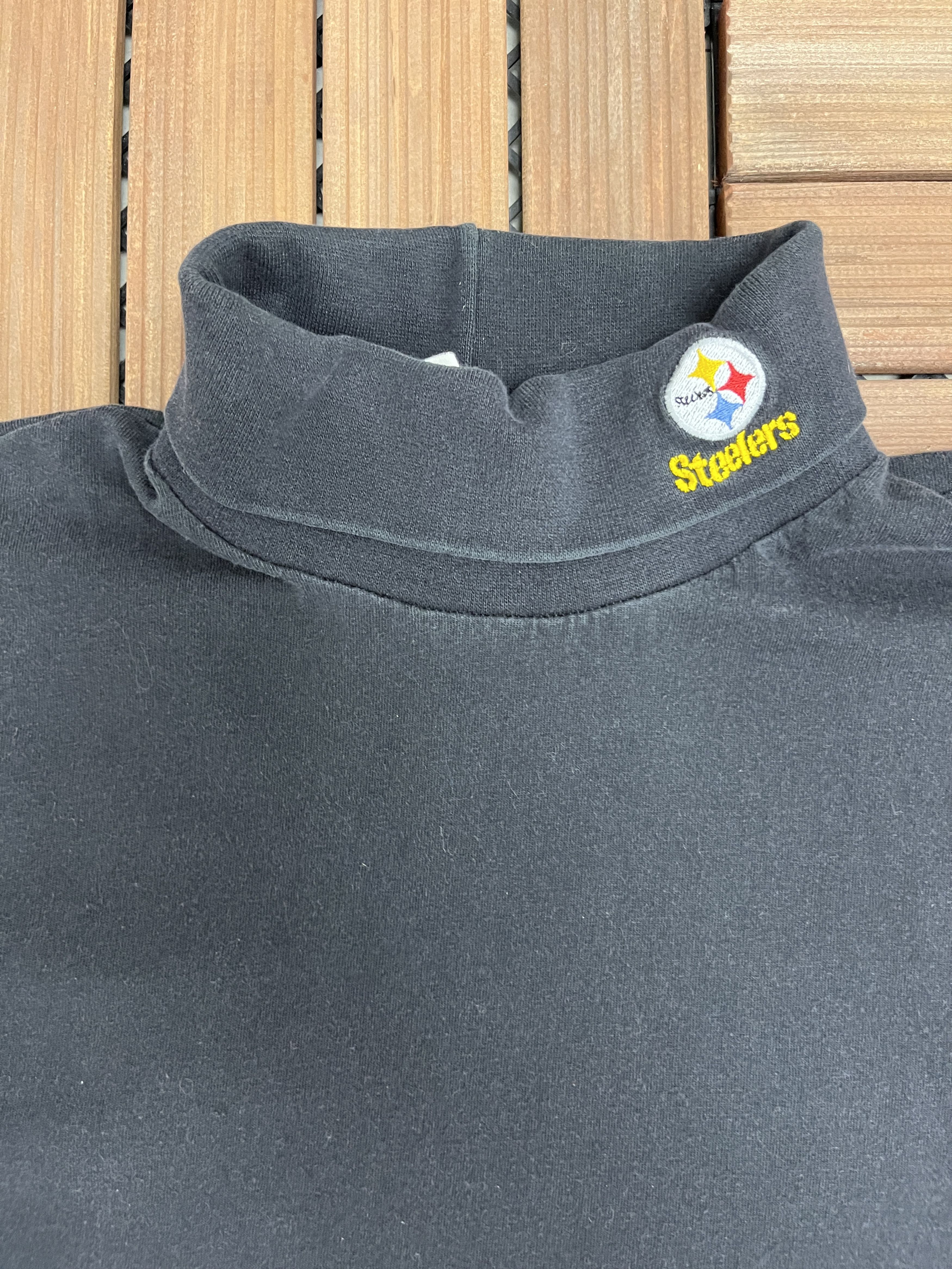 Vintage Pittsburgh Steelers Embroidered Vintage Turtleneck T-Shirt Size US L / EU 52-54 / 3 - 2 Thumbnail
