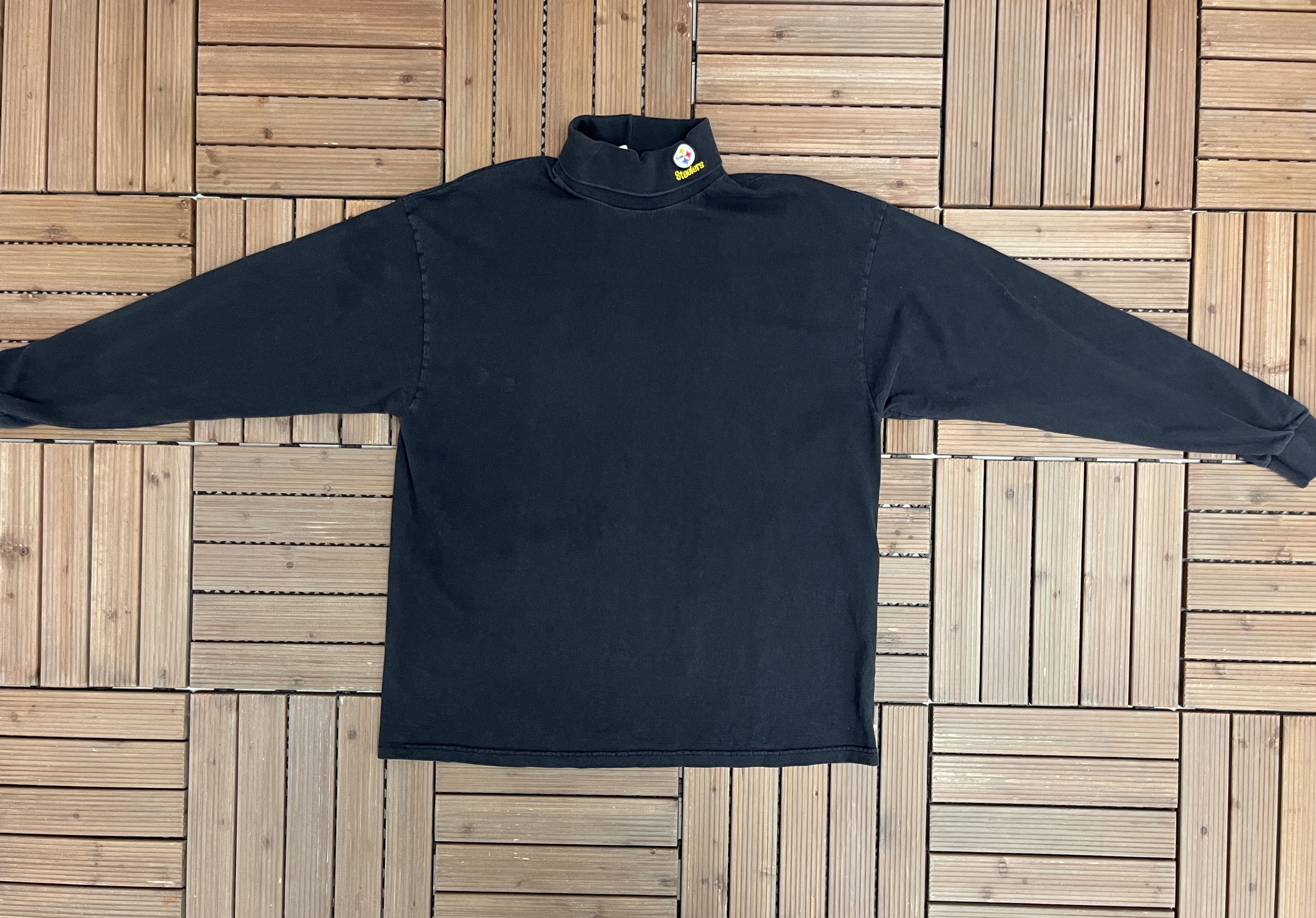 Vintage Pittsburgh Steelers Embroidered Vintage Turtleneck T-Shirt Size US L / EU 52-54 / 3 - 5 Thumbnail