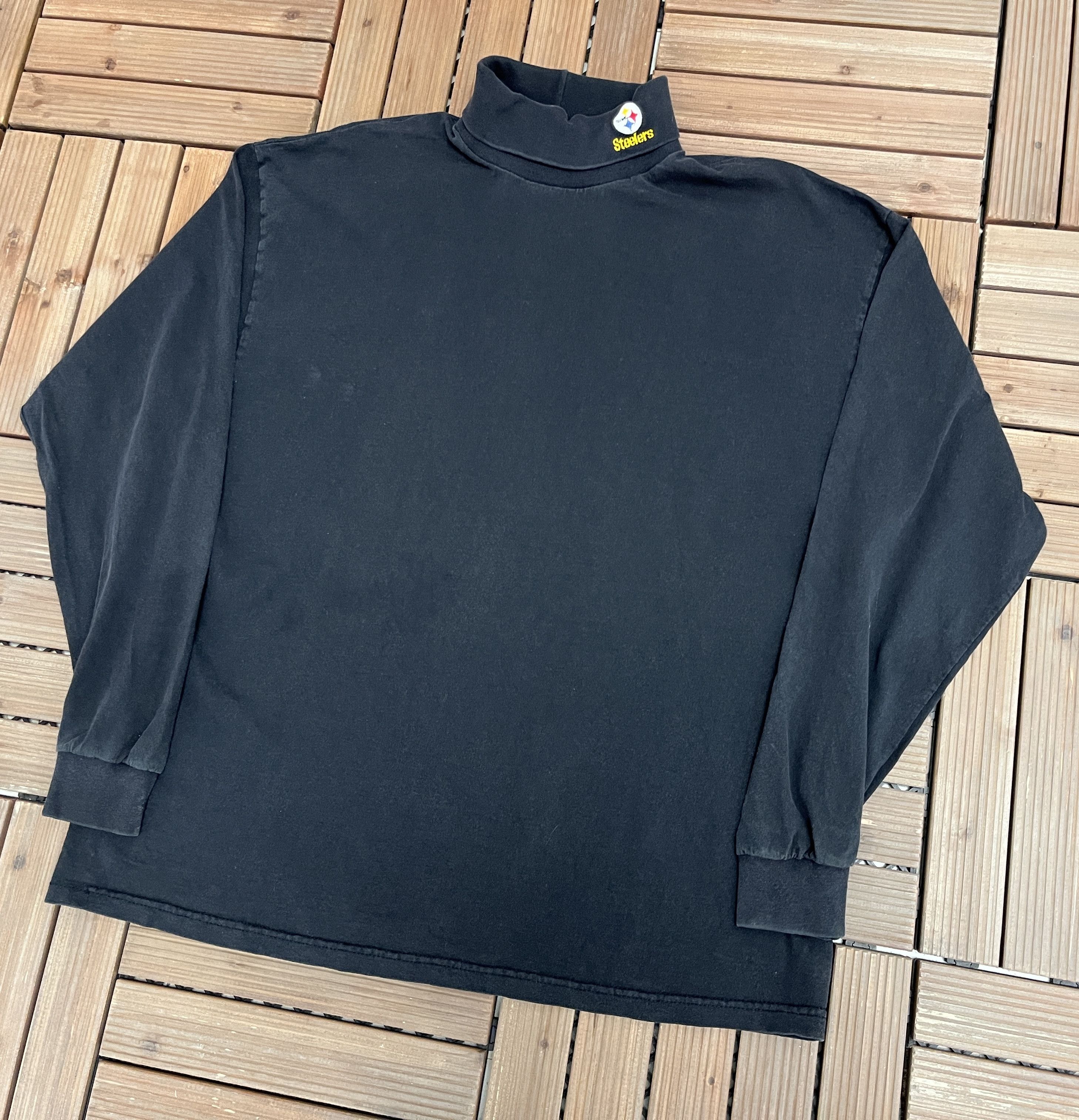 Vintage Pittsburgh Steelers Embroidered Vintage Turtleneck T-Shirt Size US L / EU 52-54 / 3 - 3 Thumbnail