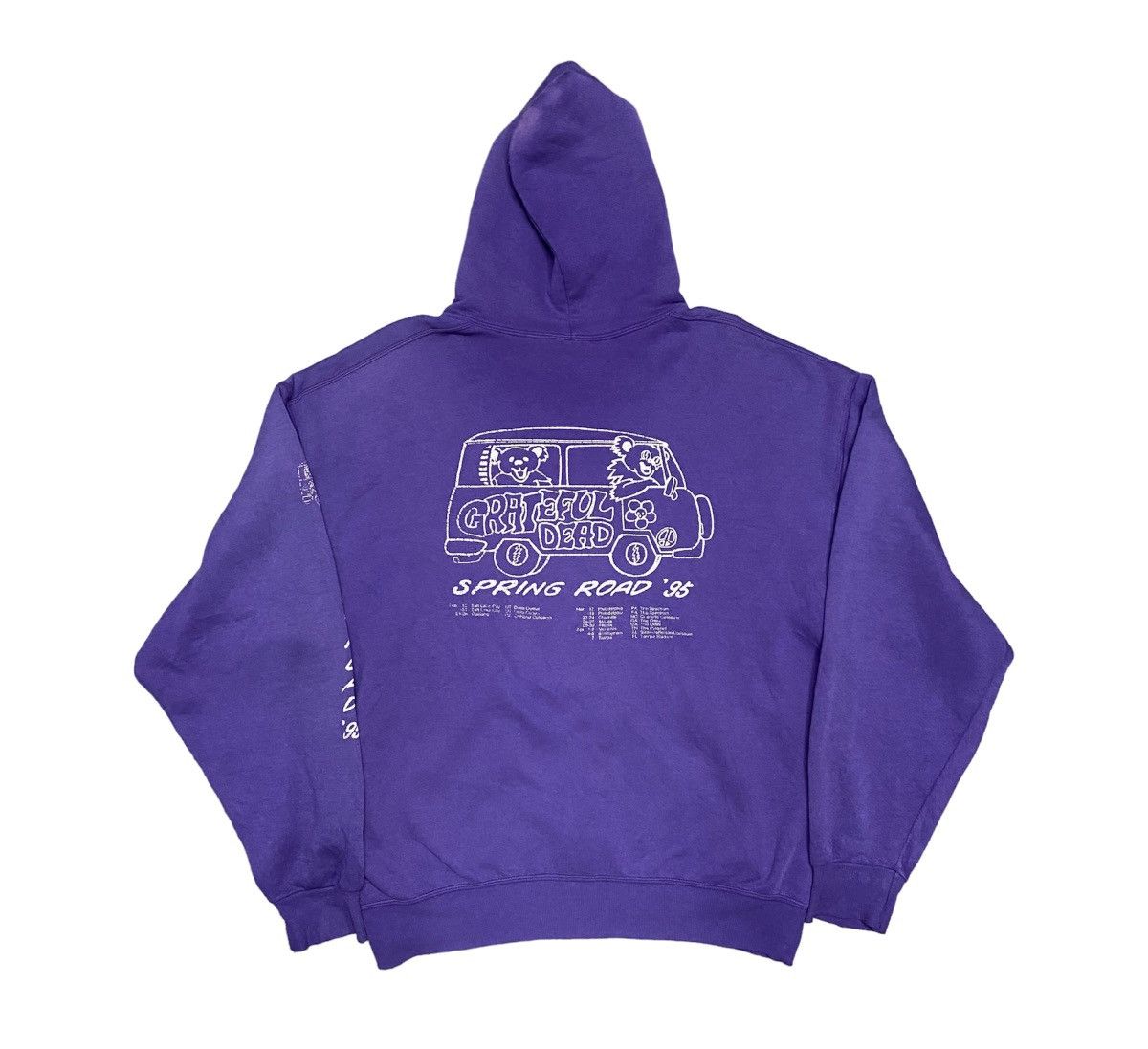 Band Tees × Grateful Dead × Vintage VINTAGE Distressed 90’s GRATEFUL DEAD SPRING ROAD Hoodie Size US L / EU 52-54 / 3 - 2 Thumbnail