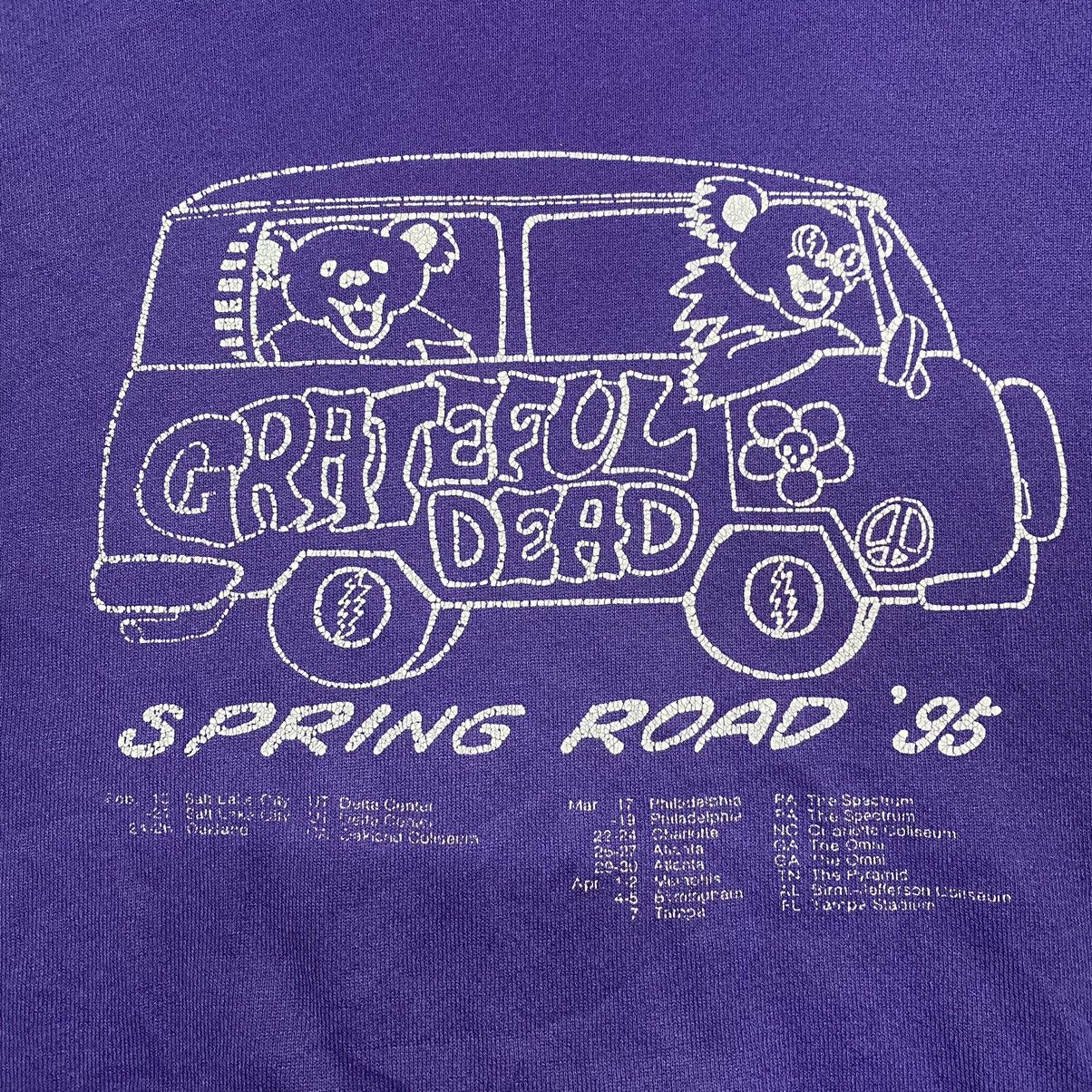 Band Tees × Grateful Dead × Vintage VINTAGE Distressed 90’s GRATEFUL DEAD SPRING ROAD Hoodie Size US L / EU 52-54 / 3 - 7 Thumbnail