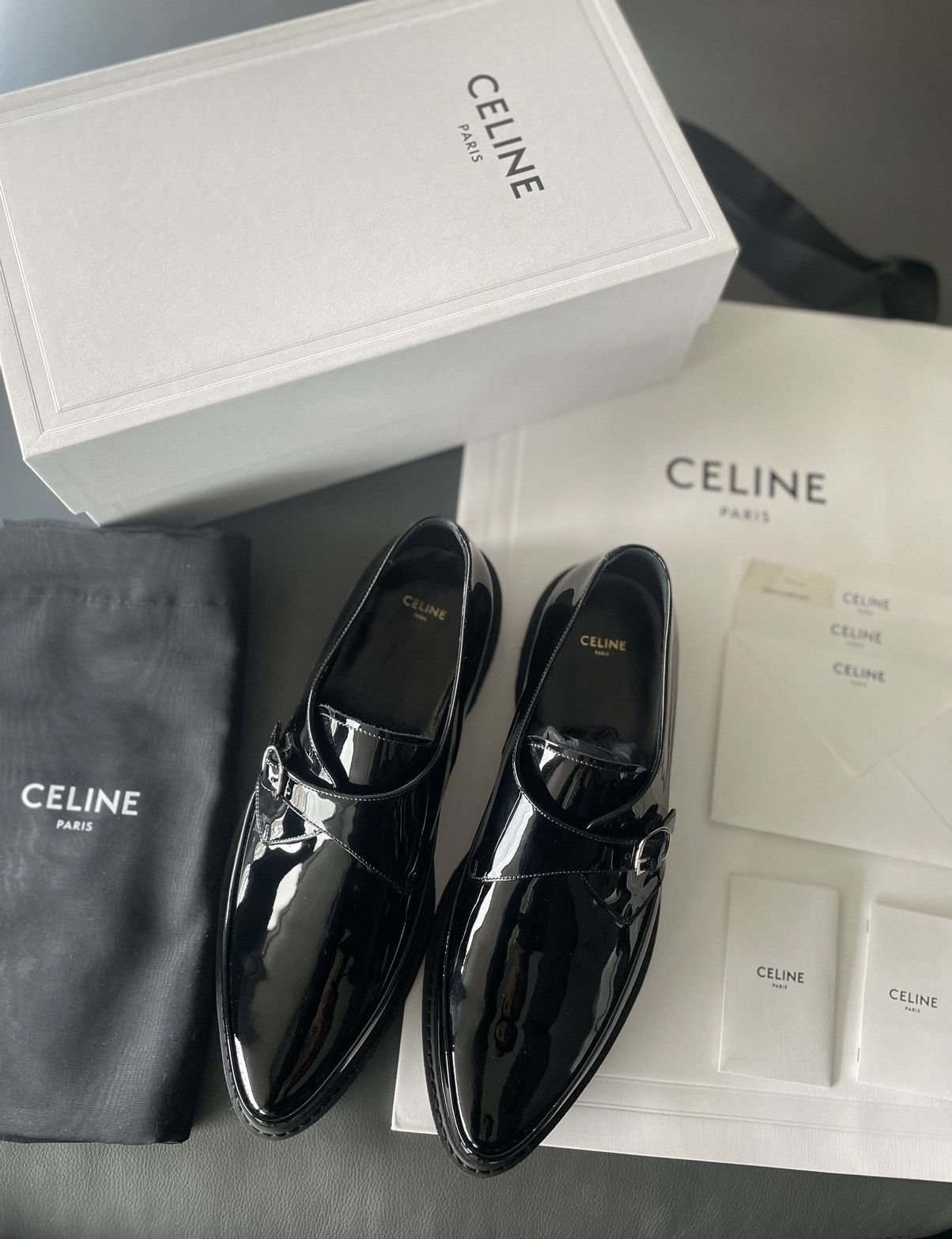 Celine × Hedi Slimane Rare Brand New Hedi Super Runway Creeper Leather Loafer Size US 11 / EU 44 - 1 Thumbnail