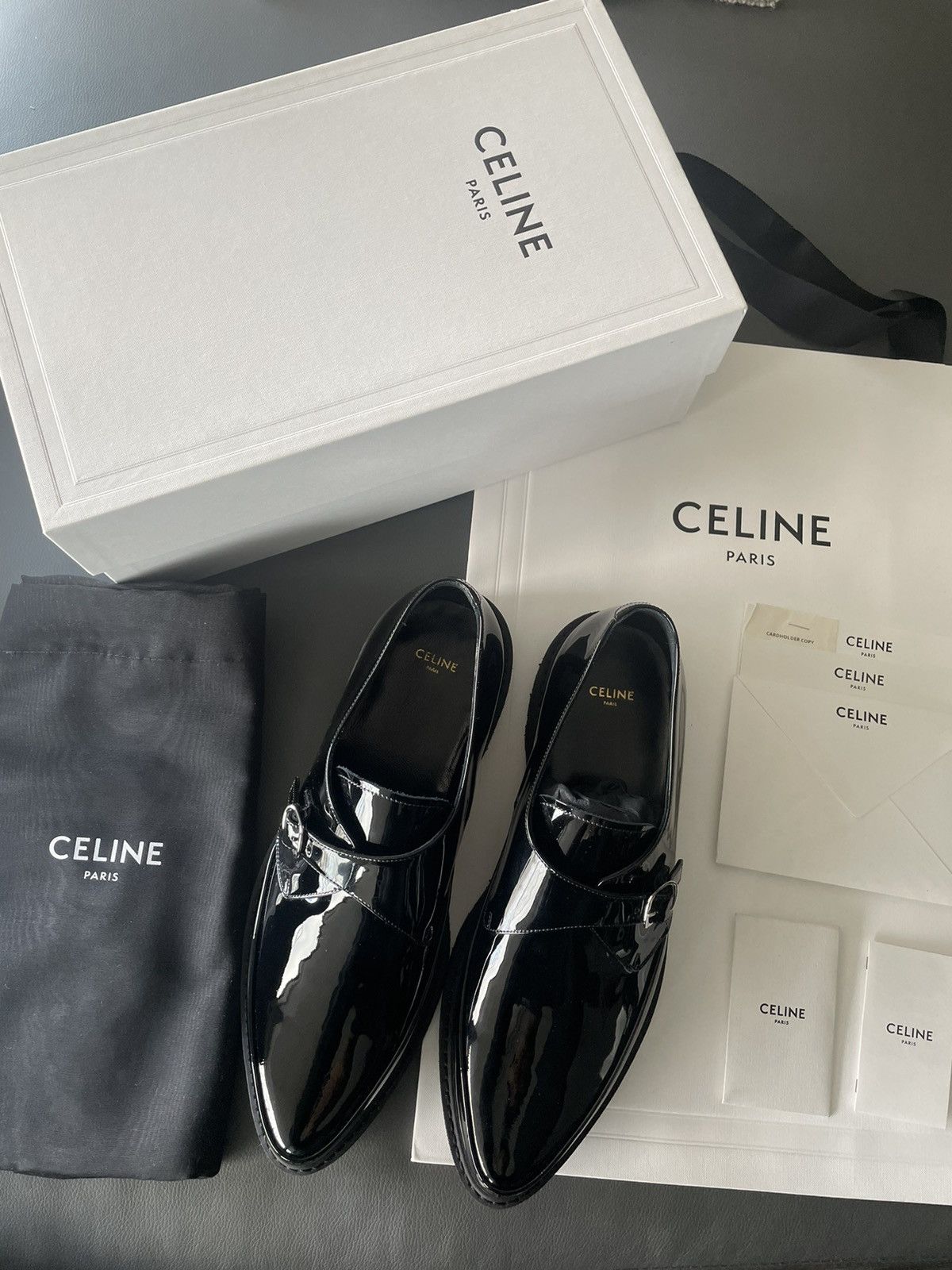 Celine × Hedi Slimane Rare Brand New Hedi Super Runway Creeper Leather Loafer Size US 10.5 / EU 43-44 - 9 Thumbnail