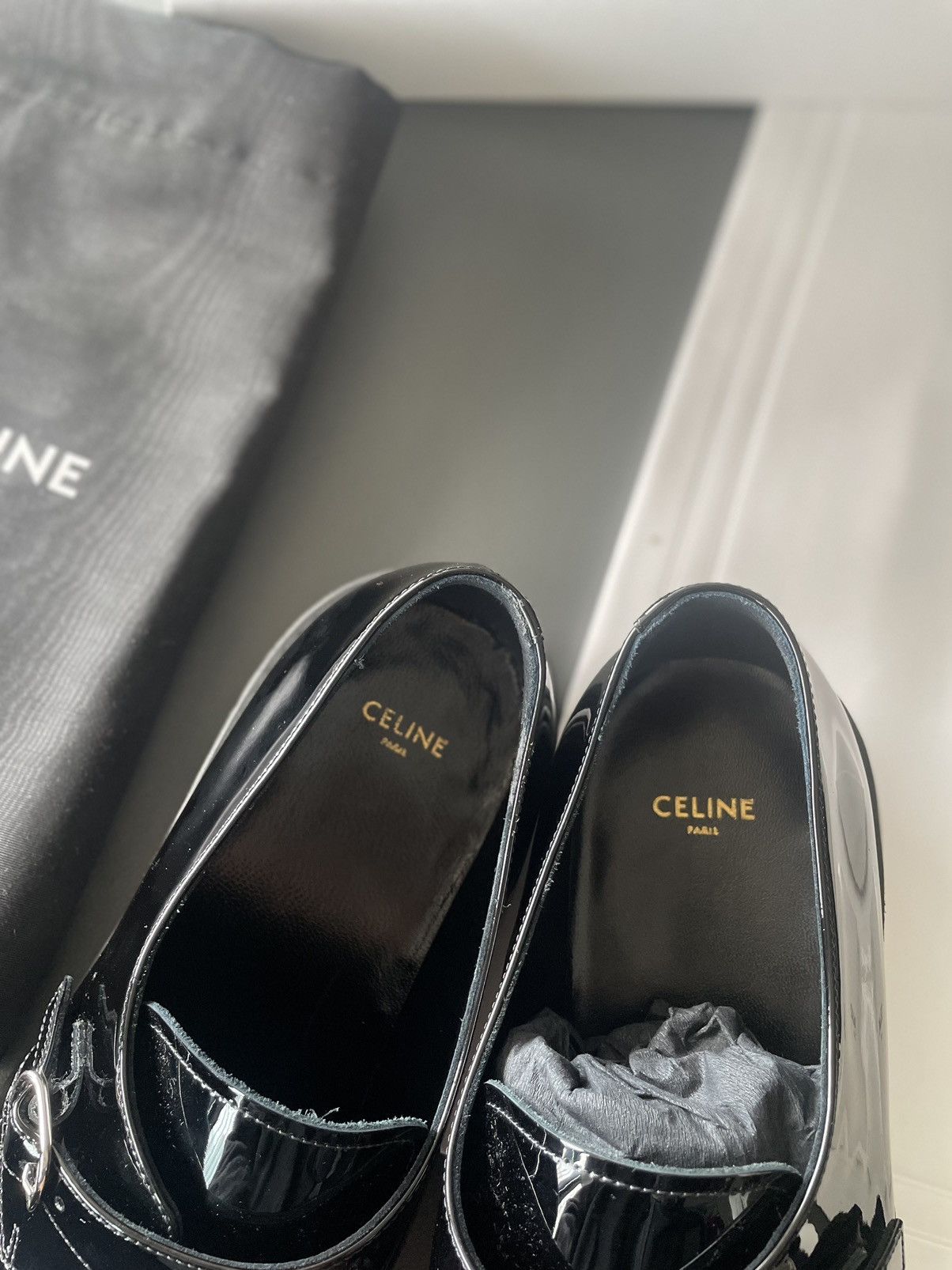 Celine × Hedi Slimane Rare Brand New Hedi Super Runway Creeper Leather Loafer Size US 10.5 / EU 43-44 - 6 Thumbnail