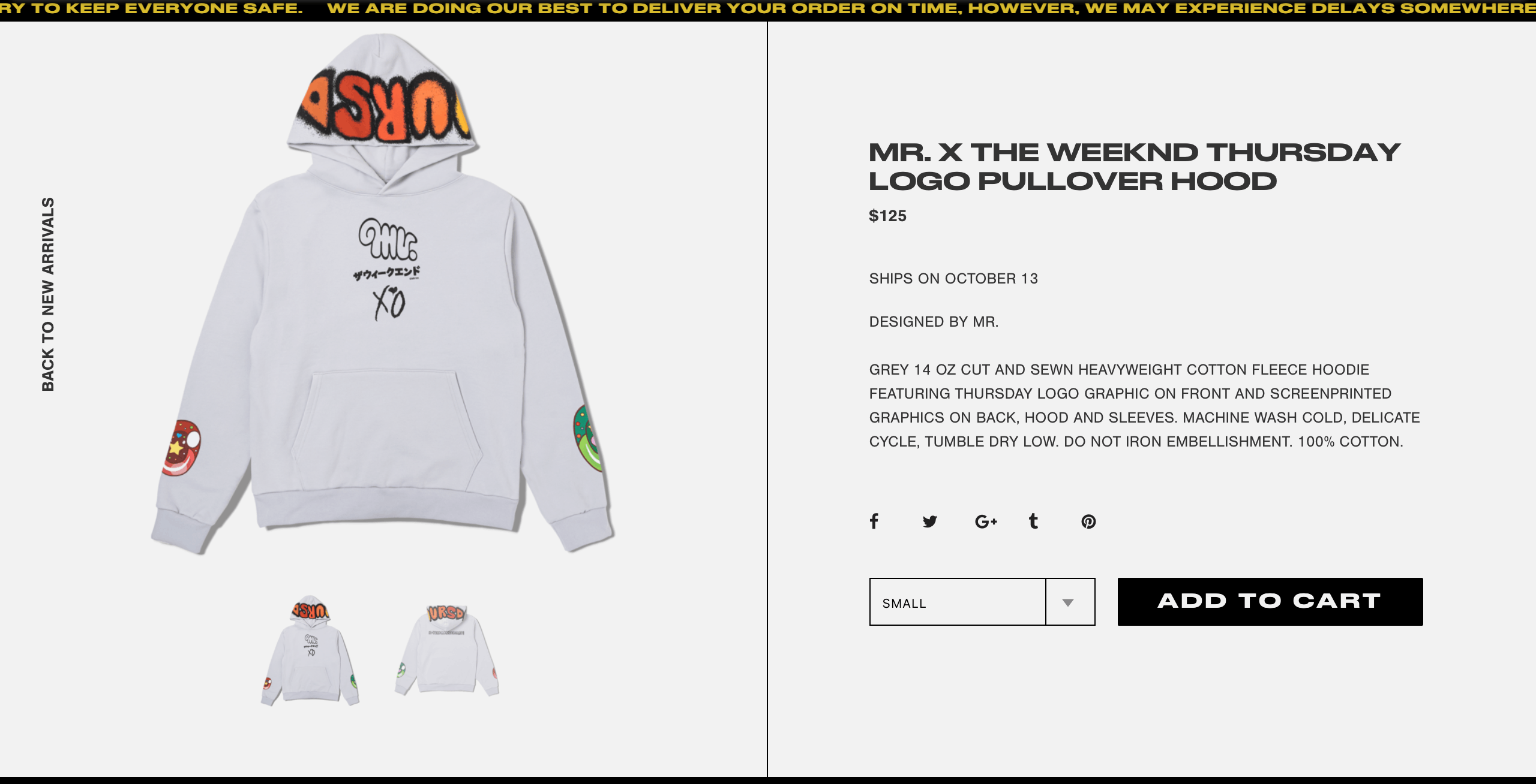 The Weeknd The Weeknd x Thursday 10 year anniversary x Mr Cover Hoodie Size US L / EU 52-54 / 3 - 4 Thumbnail