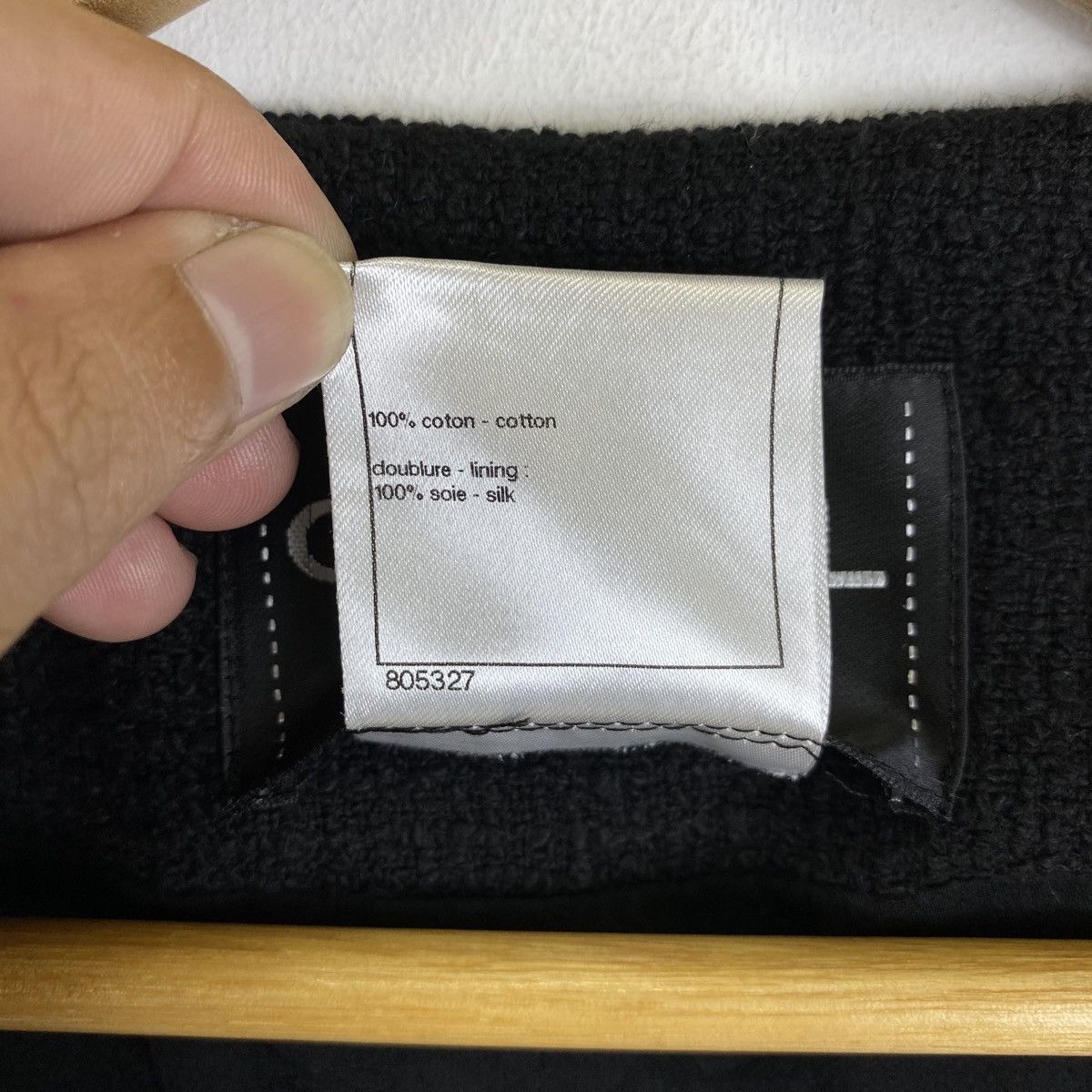 Chanel CHANEL 2013 Spring Summer Black Tweed Coat Jacket Size M / US 6-8 / IT 42-44 - 8 Thumbnail