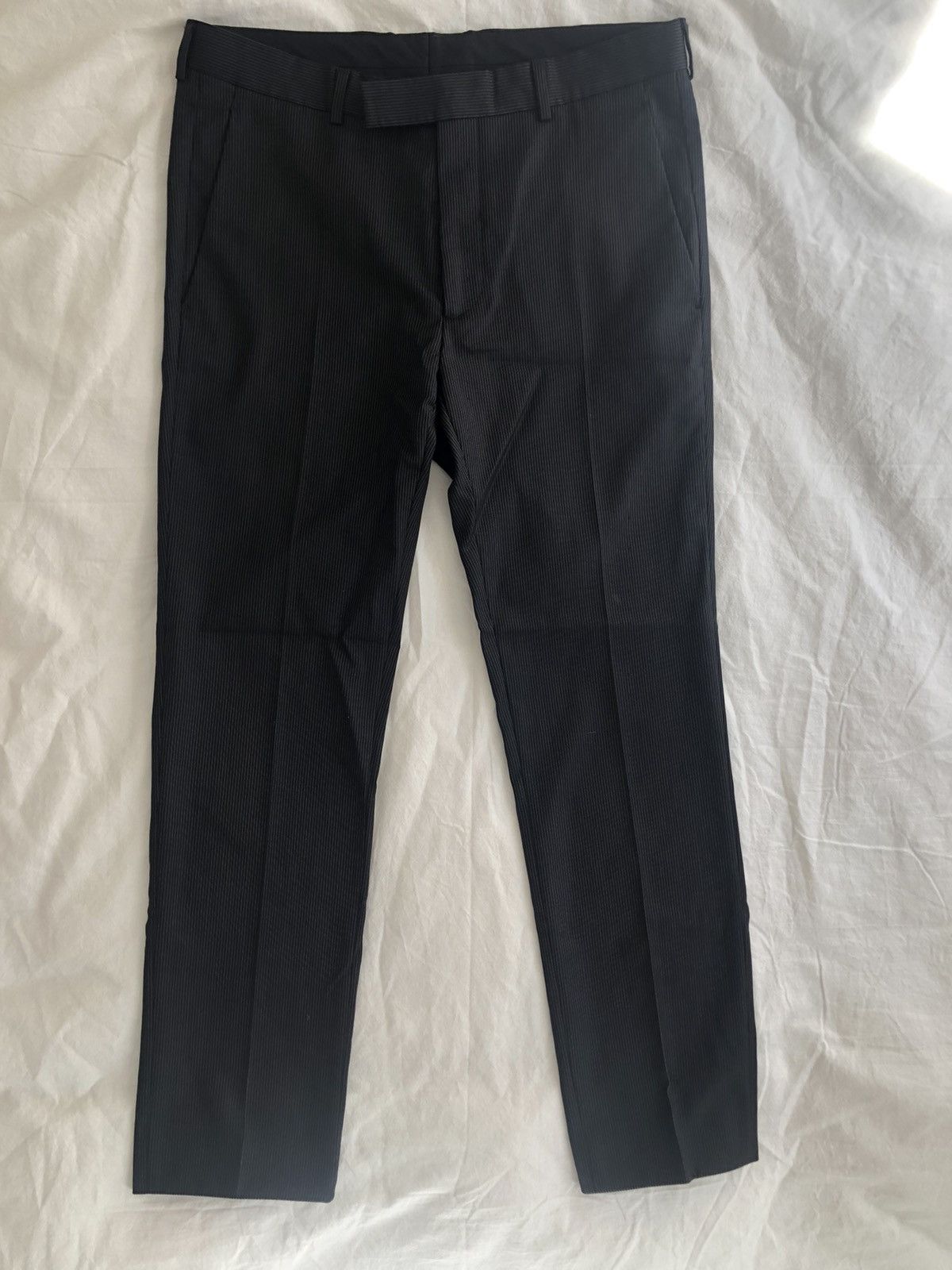 image of Pinstripe Dior Trousers - Sample in Black, Men's (Size 30)