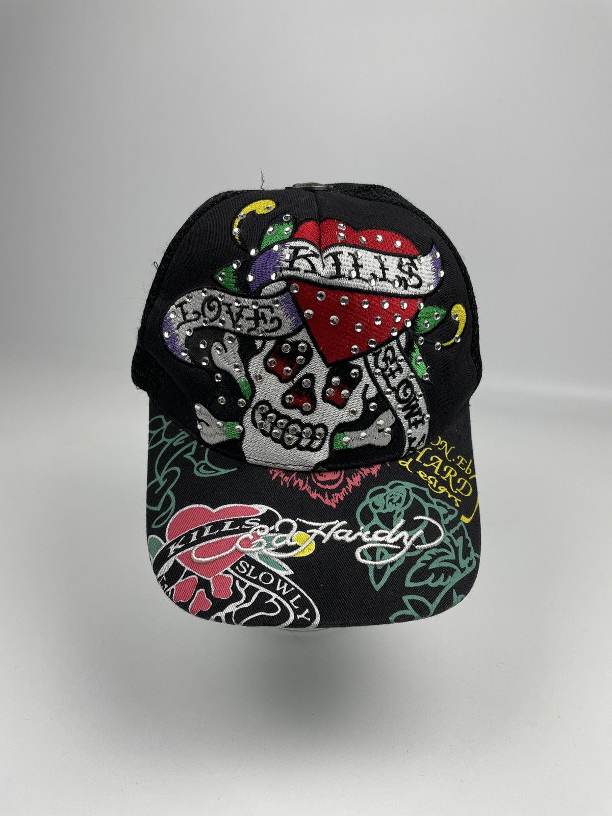 Christian Audigier × Ed Hardy × Vintage Vintage Y2K Ed Hardy by Christian Audigier Cap Size ONE SIZE - 2 Thumbnail
