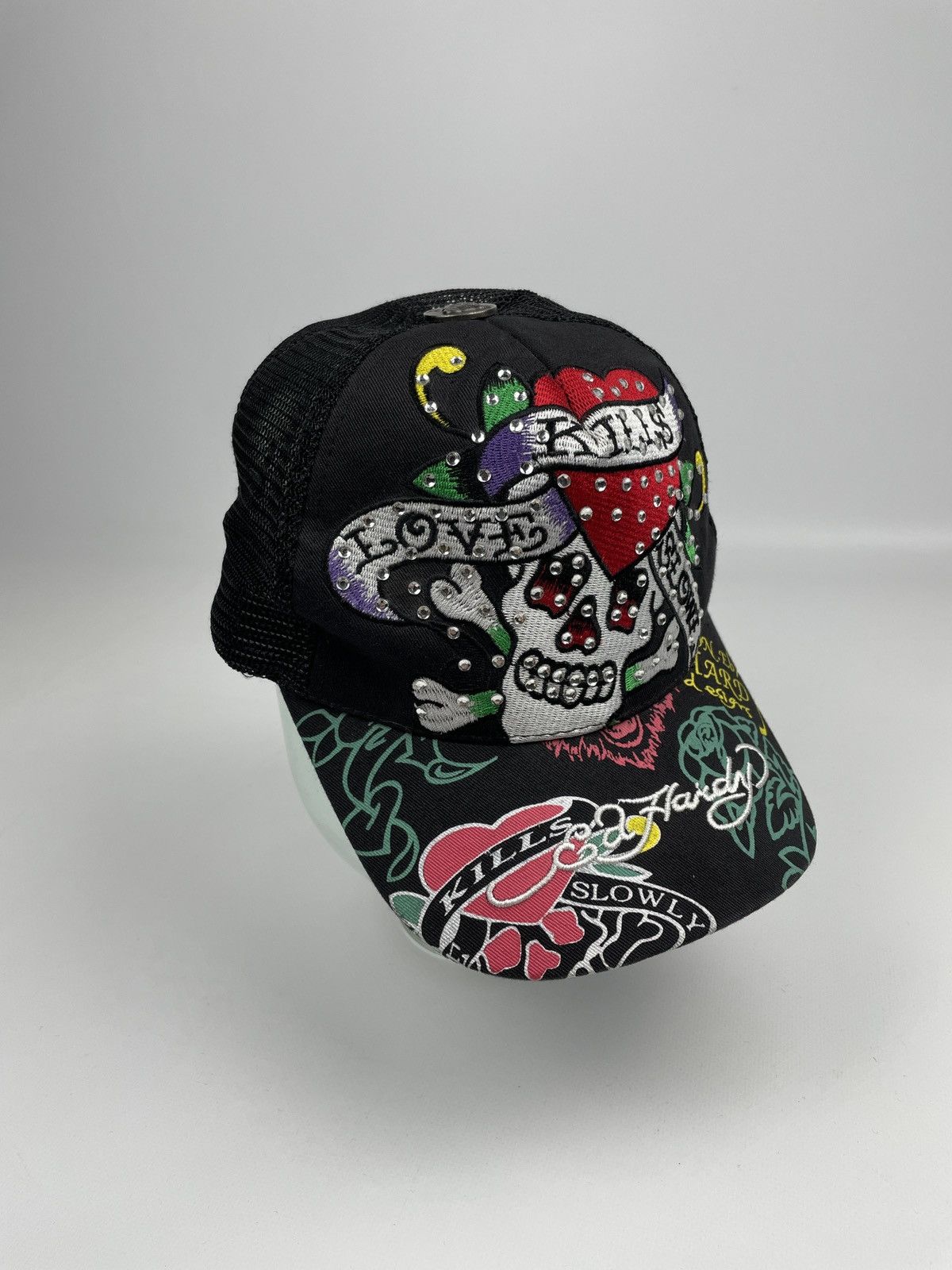 Christian Audigier × Ed Hardy × Vintage Vintage Y2K Ed Hardy by Christian Audigier Cap Size ONE SIZE - 1 Thumbnail
