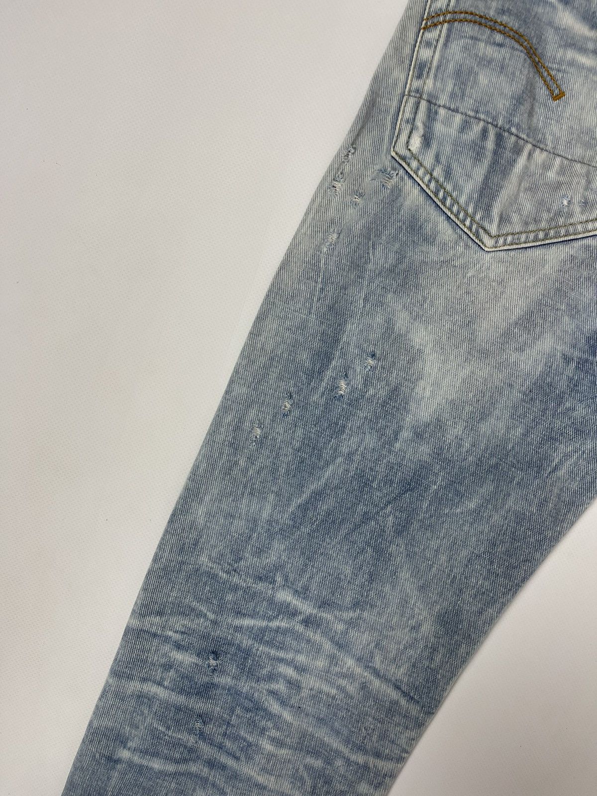 G-Star G-Star Raw 3301 Slim distressed faded denim jeans pants Size US 31 - 8 Thumbnail