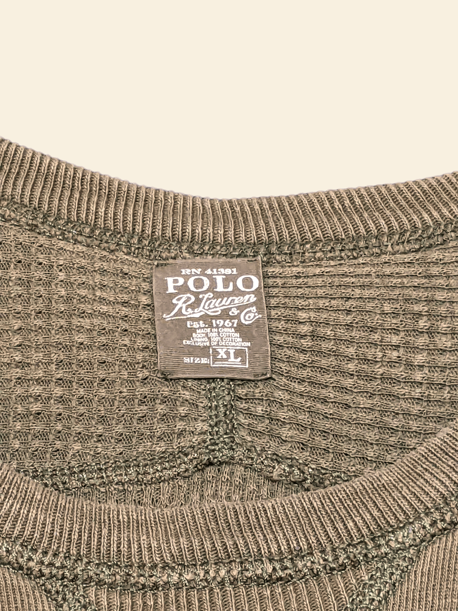 Polo Ralph Lauren × Ralph Lauren × Vintage Vintage Polo Ralph Lauren Earth Tone Sweatshirt Size US XL / EU 56 / 4 - 6 Thumbnail