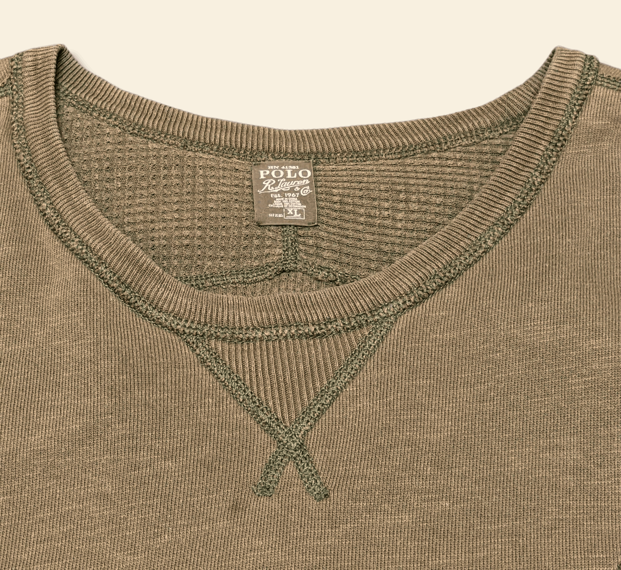 Polo Ralph Lauren × Ralph Lauren × Vintage Vintage Polo Ralph Lauren Earth Tone Sweatshirt Size US XL / EU 56 / 4 - 5 Thumbnail
